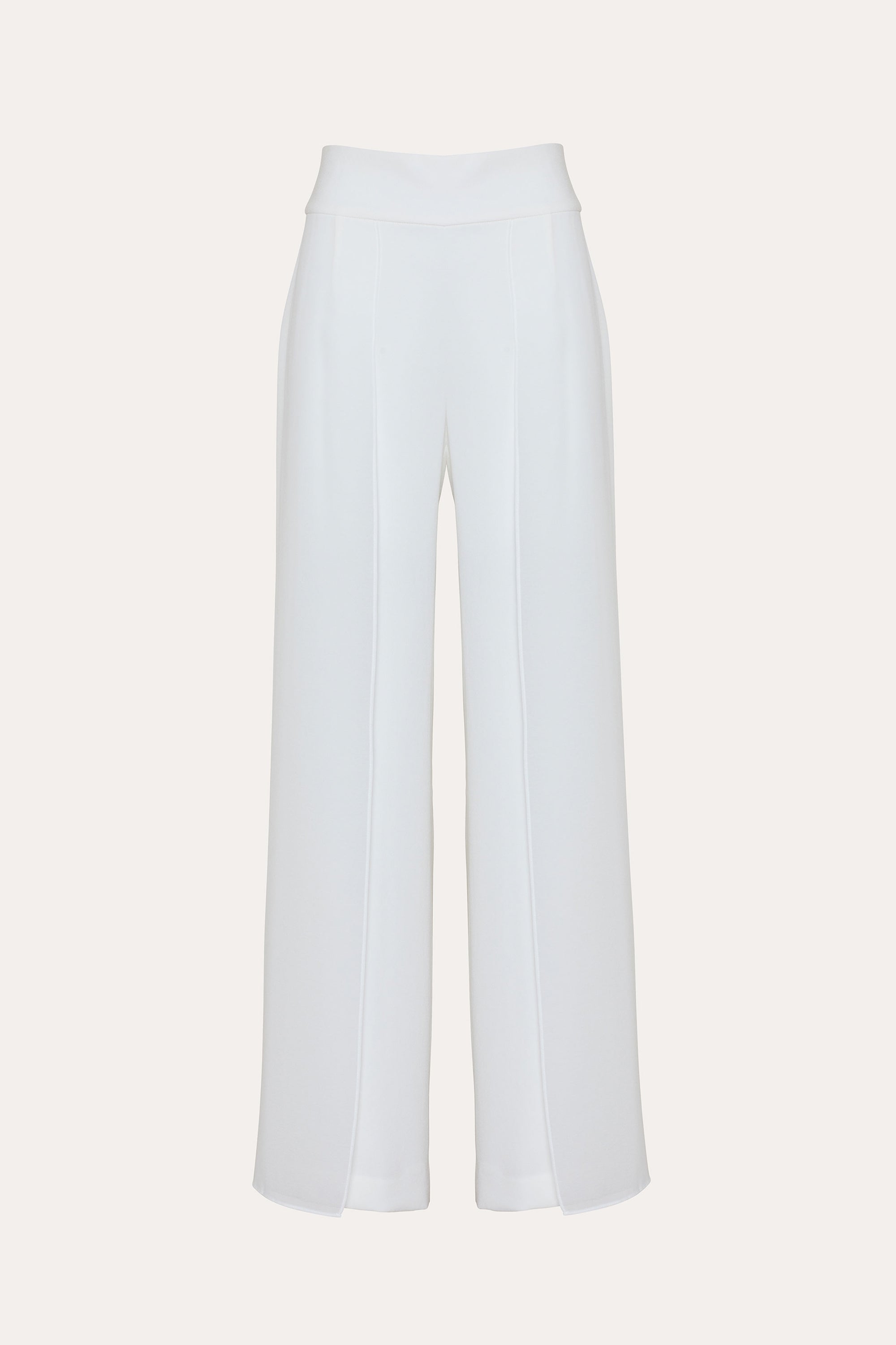Elie Tahari Chiffon Panel spodnie Foam szerokie