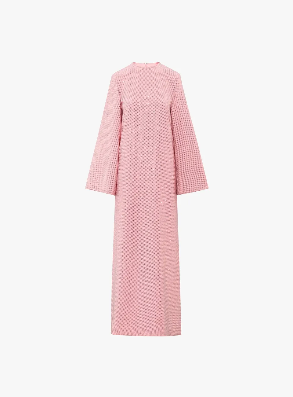 Solace London Delano kaftan różowy z kryształkami maxi