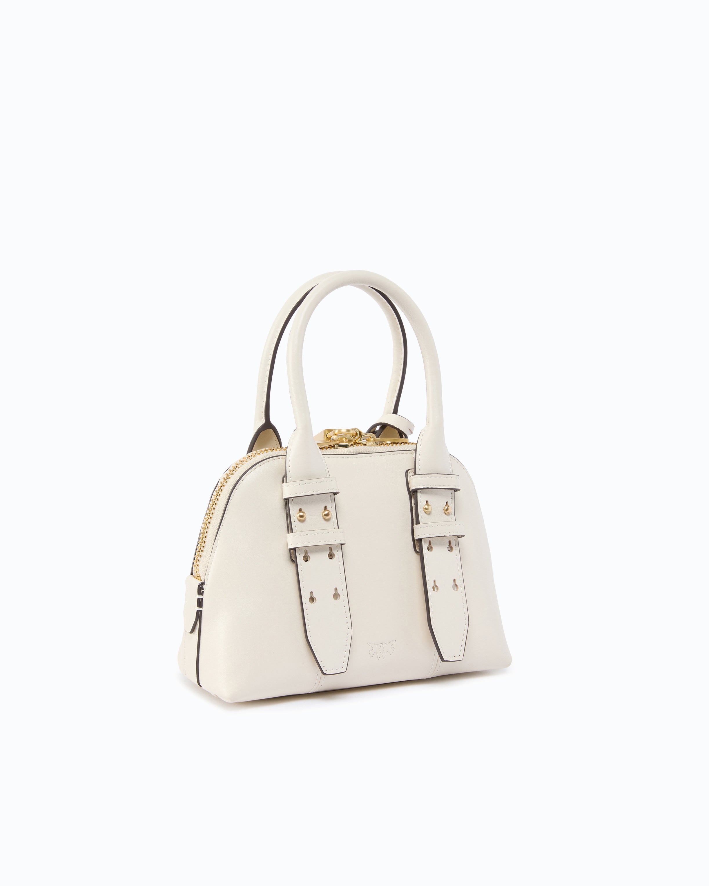 Pinko Escape Bag Mini torebka biała skórzana