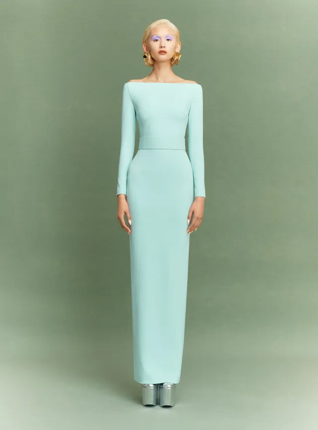 Solace London Sabina maxi sukienka wieczorowa Opal