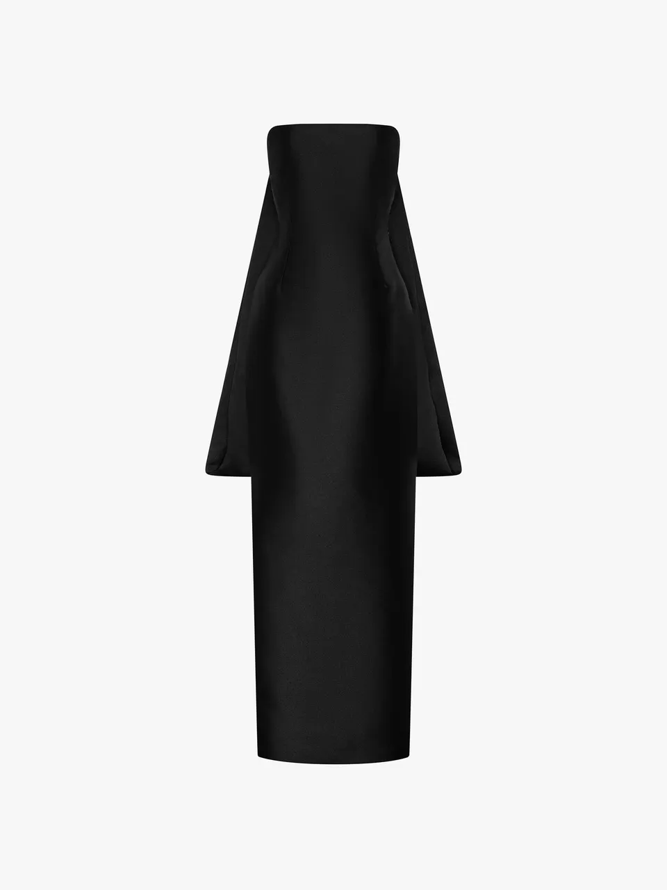 Solace London Dandridge sukienka maxi czarna plisowana