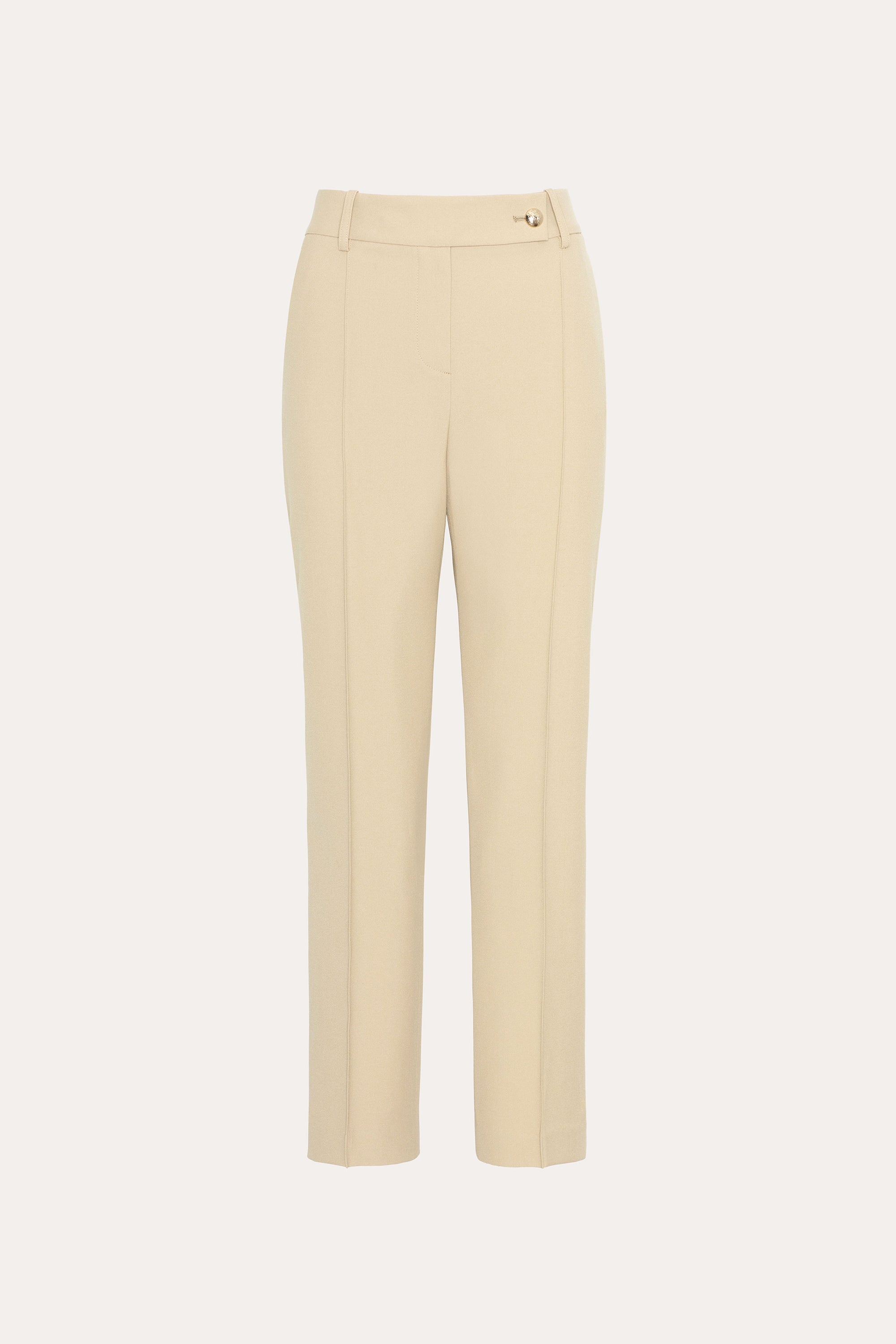 Elie Tahari Jasmine spodnie cygaretki Toffee wąskie