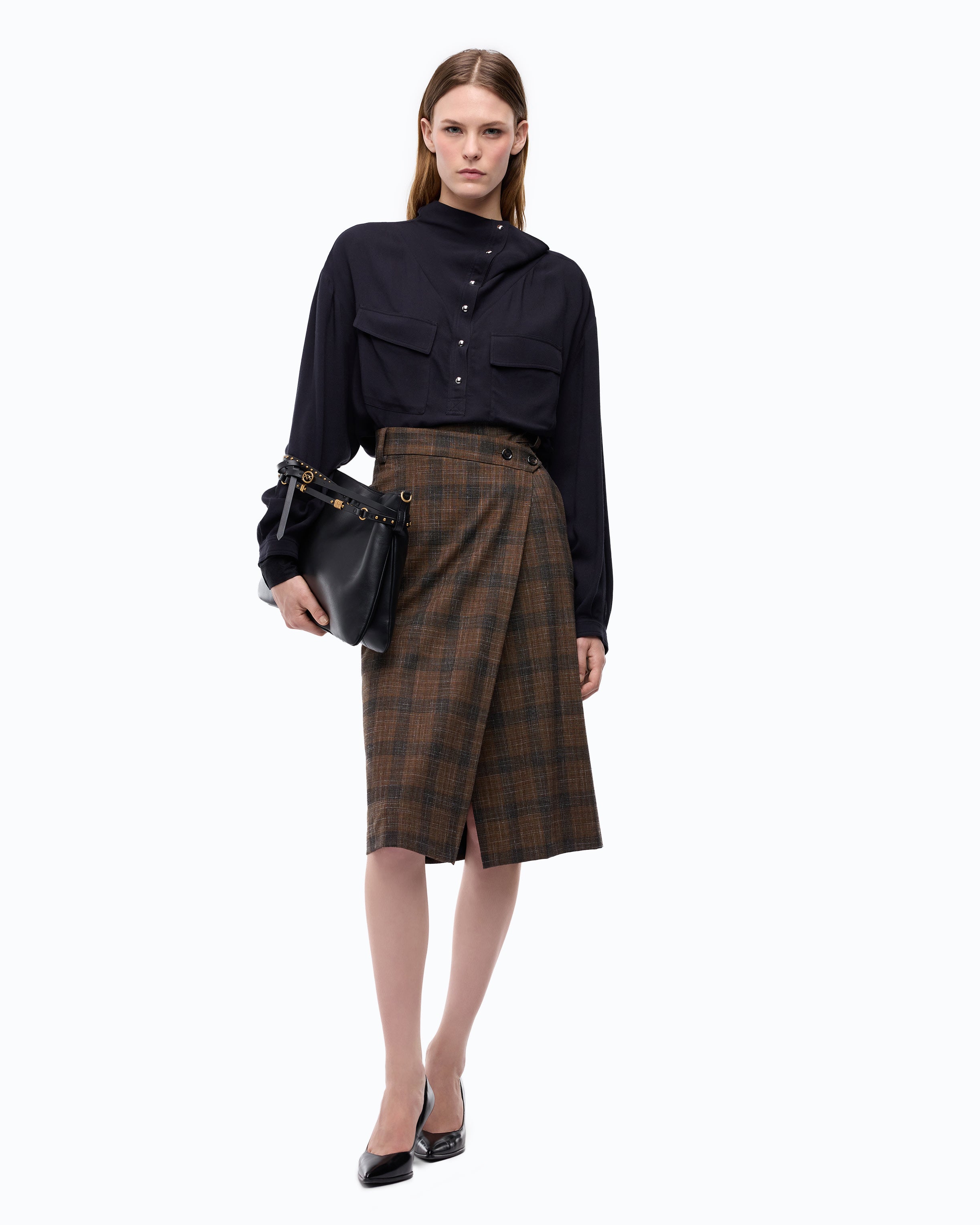 Pinko Corolle Blouse bluzka niebieska wiskozowa
