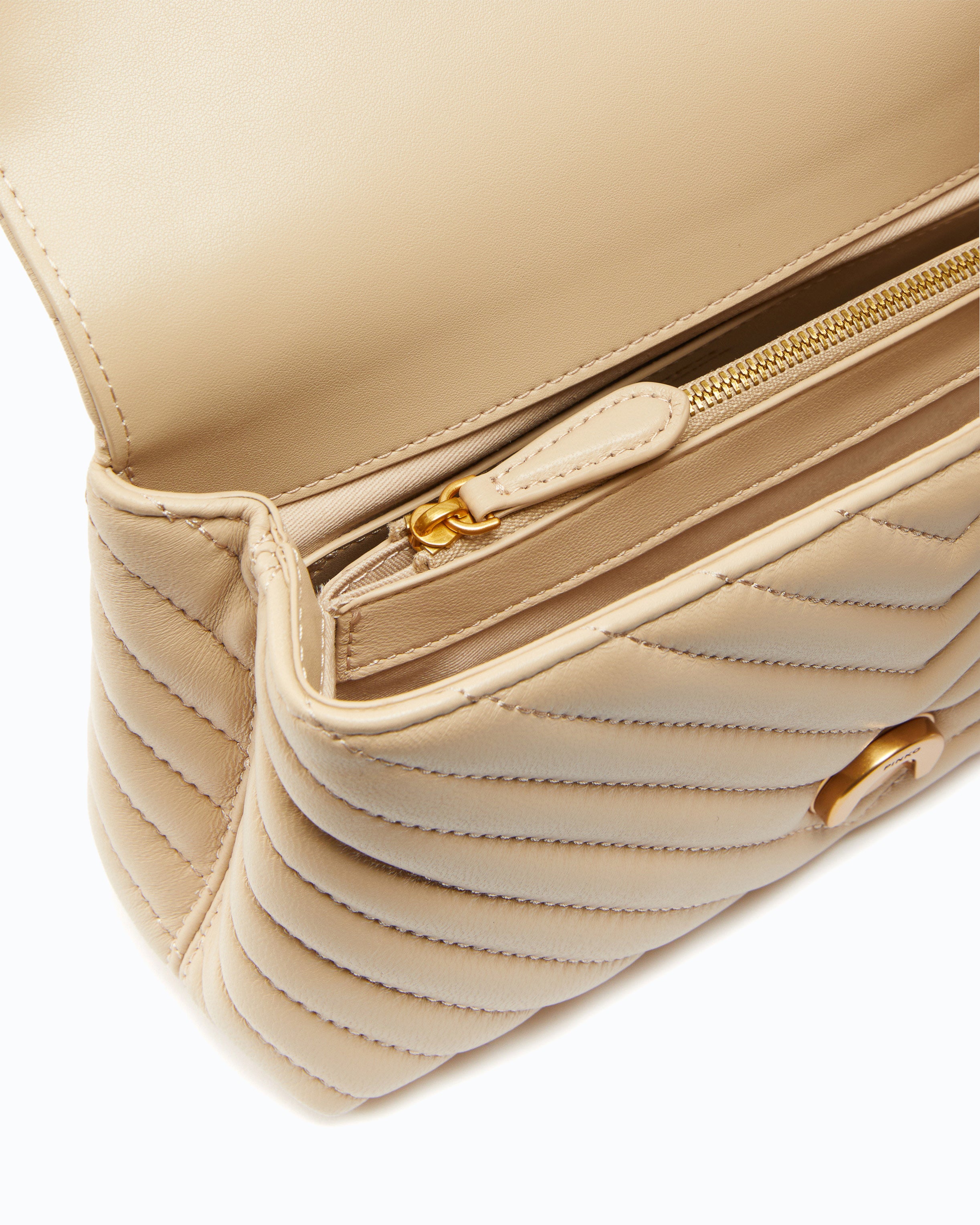 Pinko Lady Love Bag Puff torebka mini pikowana chevron