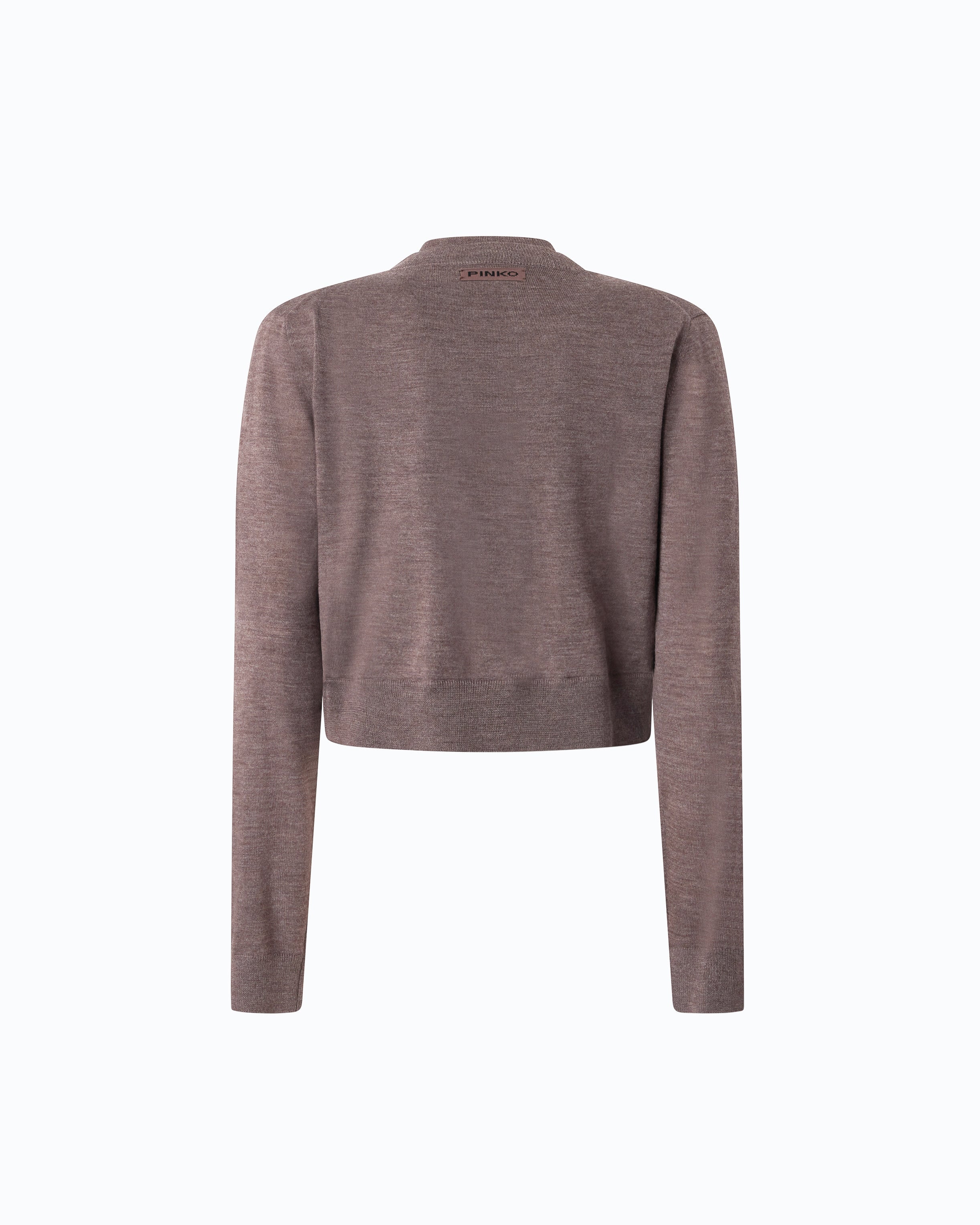 Pinko Tallin Cardigan sweter wełniany z kardiganem