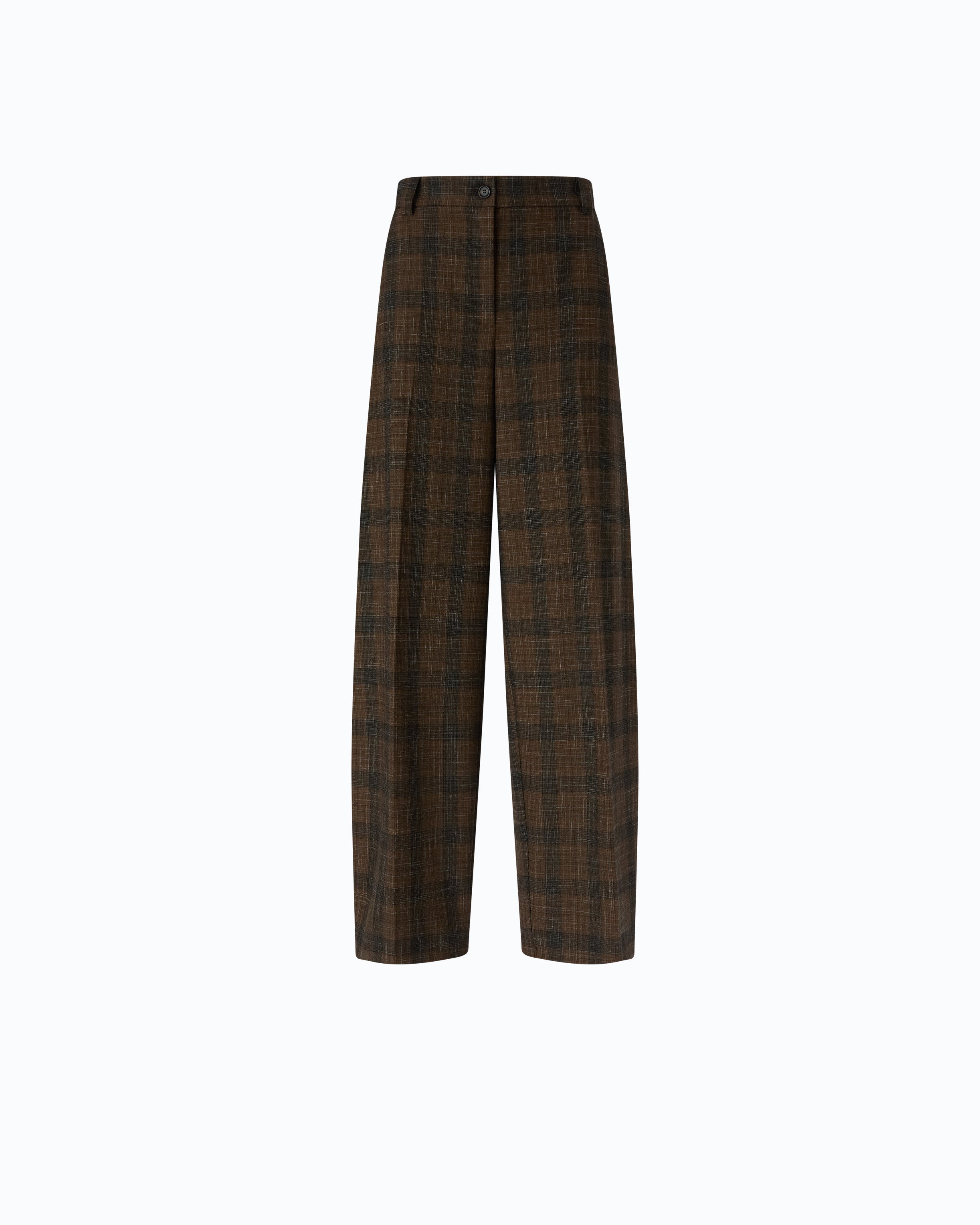 Pinko Balbino Pants spodnie barrel fit czarne pepitka