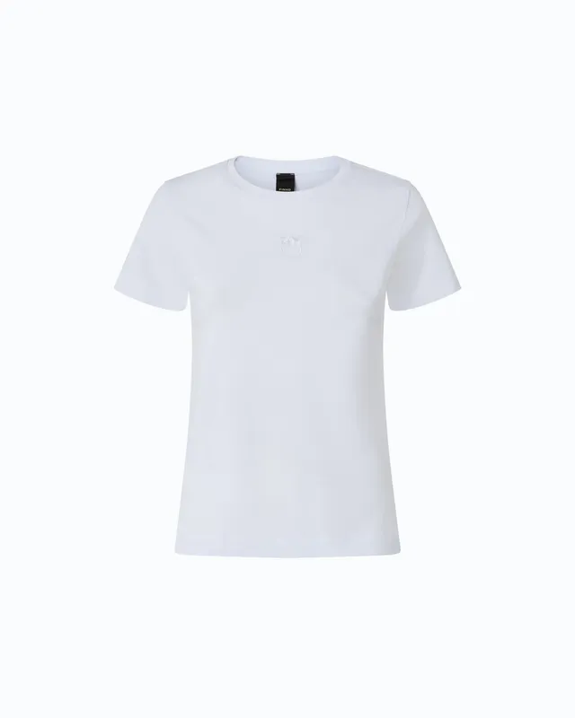 Pinko Bussolotto t-shirt Love Birds bawełniany slim