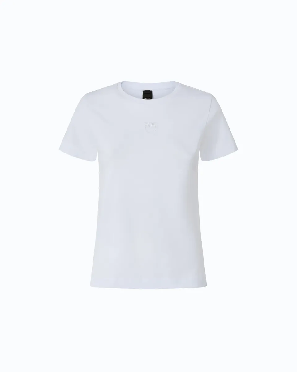 Pinko Bussolotto t-shirt Love Birds bawełniany slim