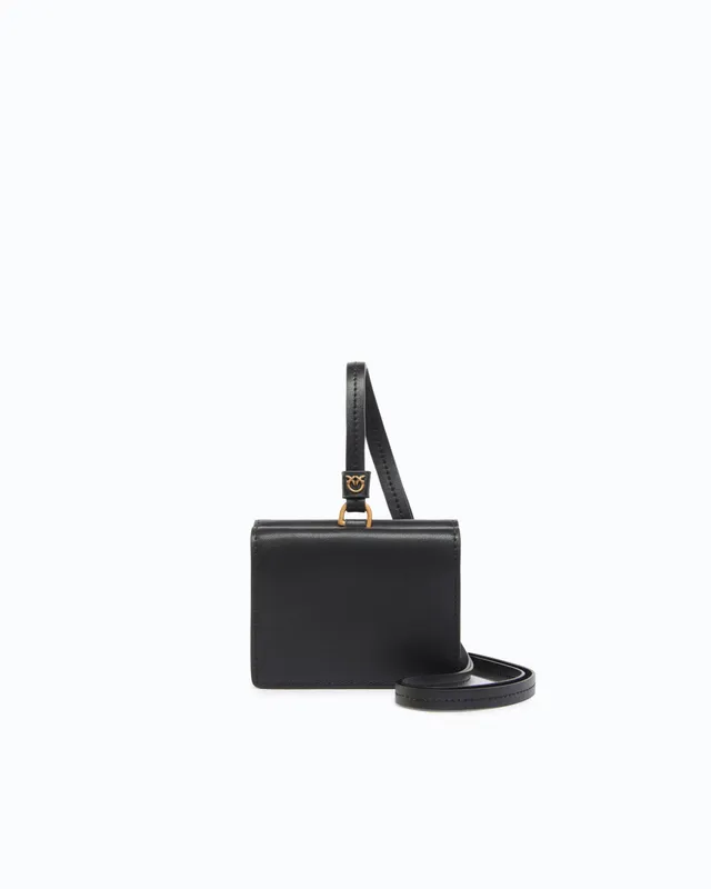 Pinko Charm Wallet portfel skórzany U czarny