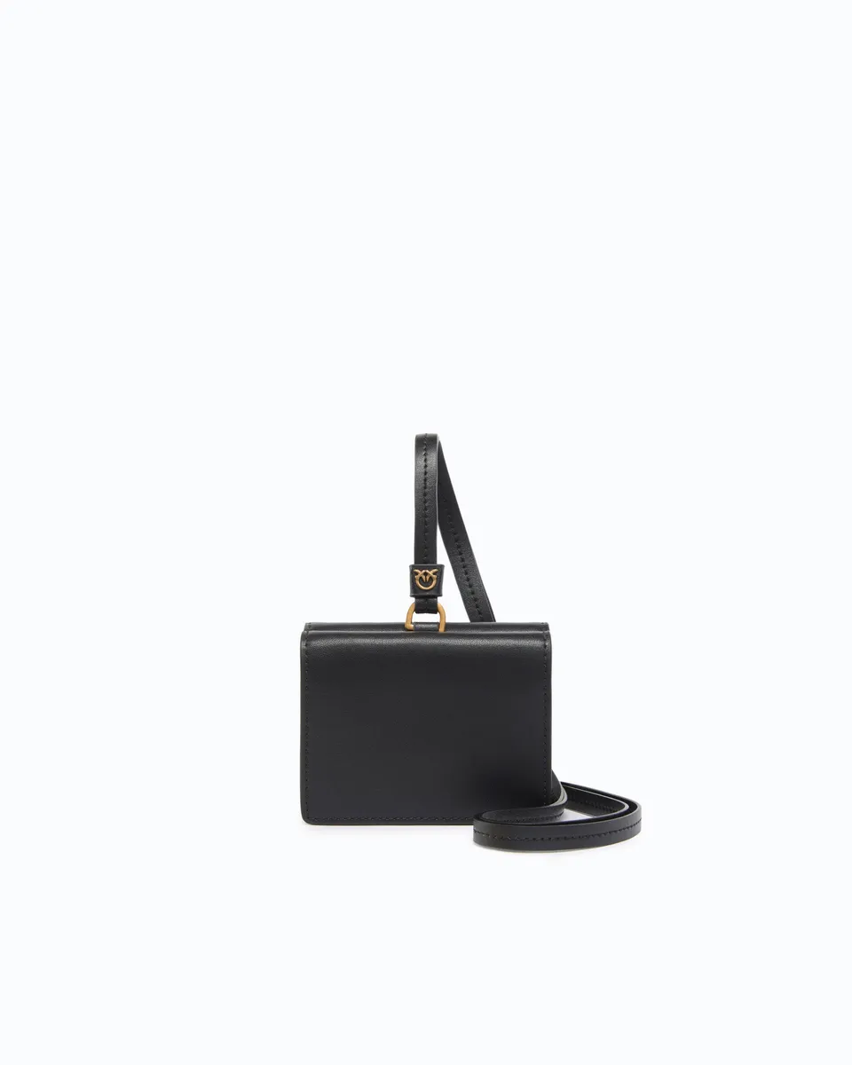 Pinko Charm Wallet portfel skórzany U czarny