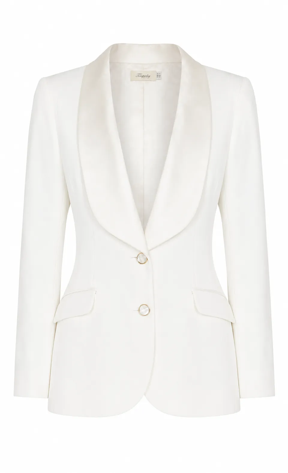 Temperley London Nyx marynarka garniturowa ivory