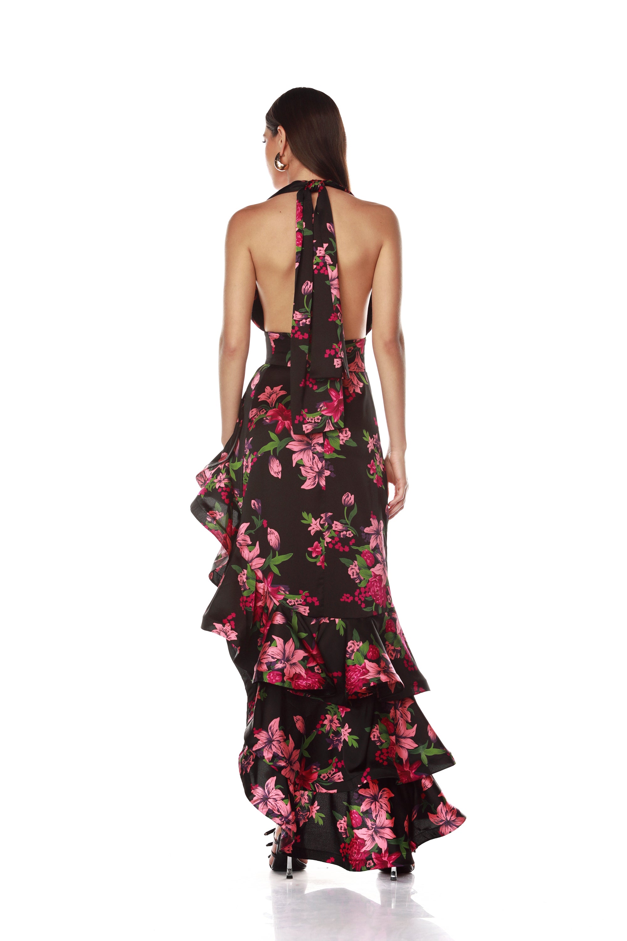 Bronx and Banco Bronte Pink Lily sukienka maxi L różowa