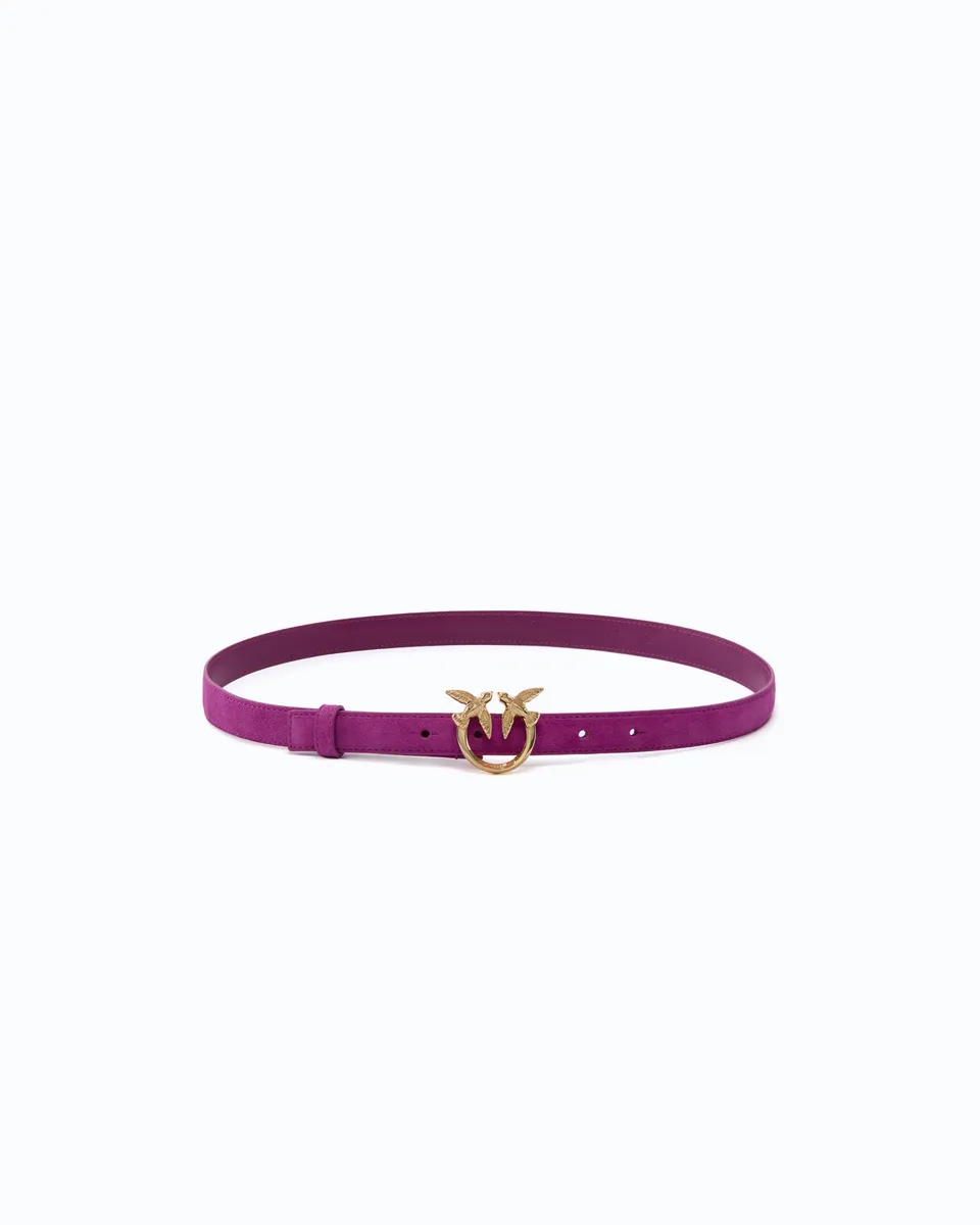 Pinko Love Berry H2 pasek zamszowy 2 cm