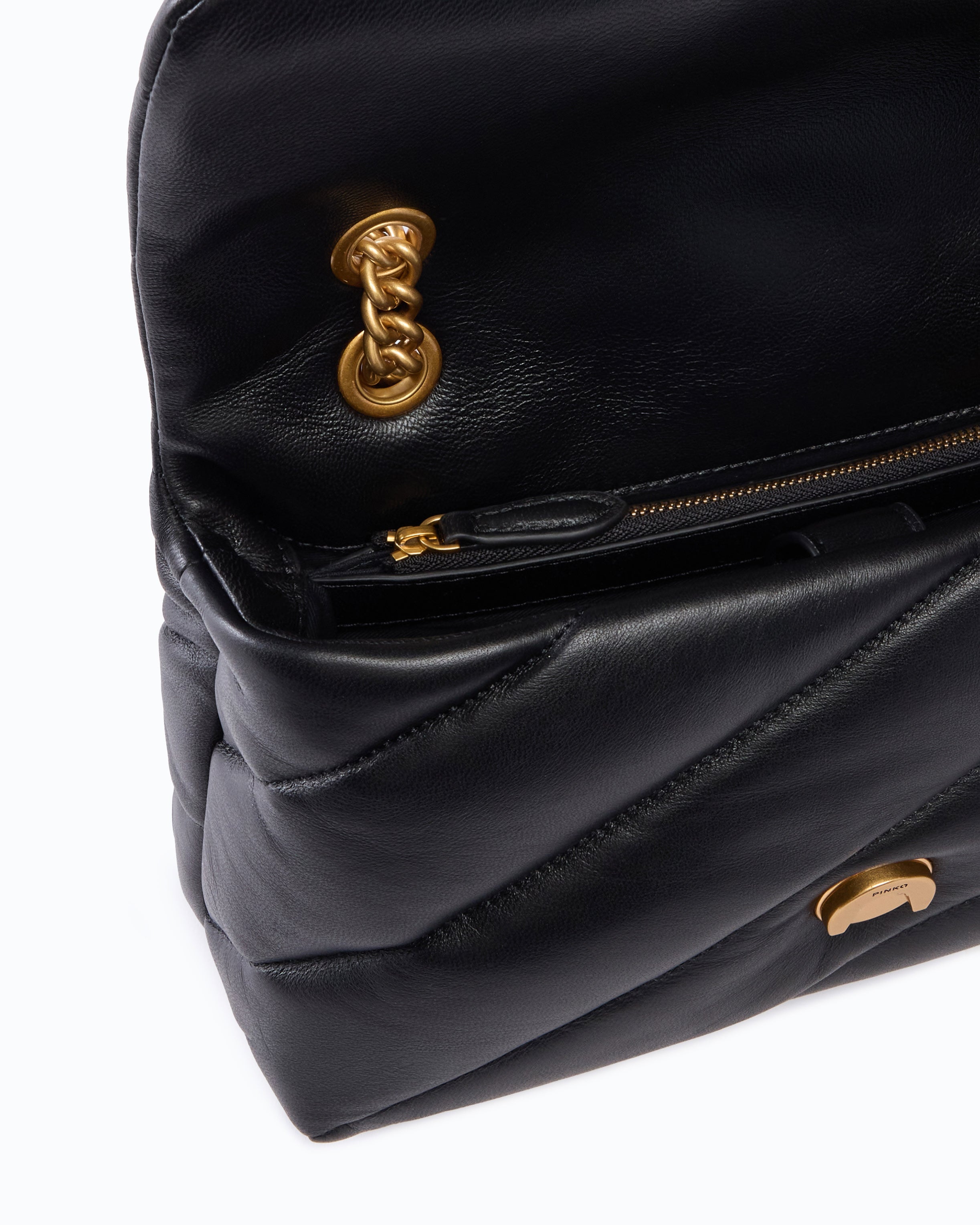 Pinko Love Bag Puff torebka pikowana czarna maxi quilt