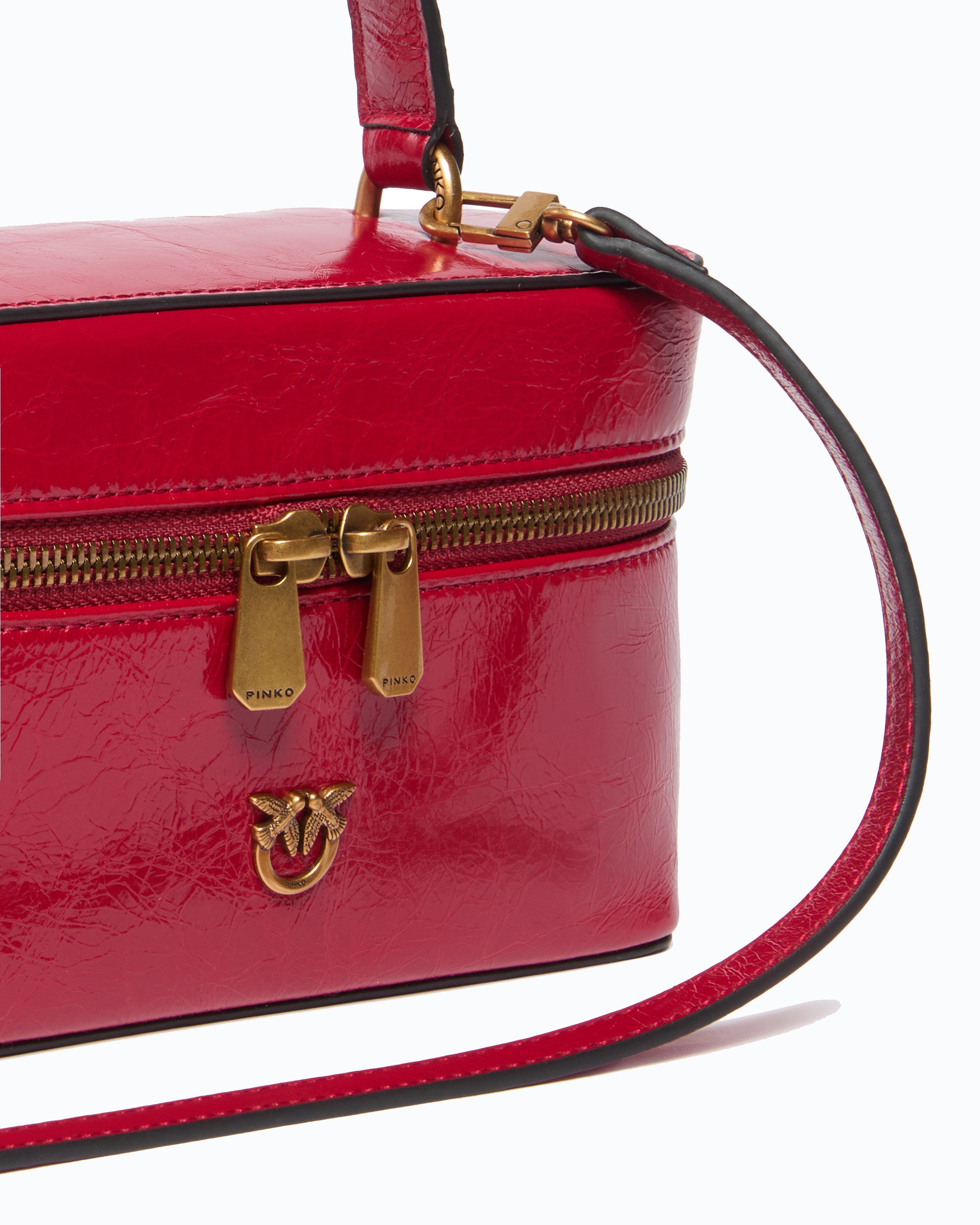 Pinko Vanity Soft torebka skorzana lśniąca