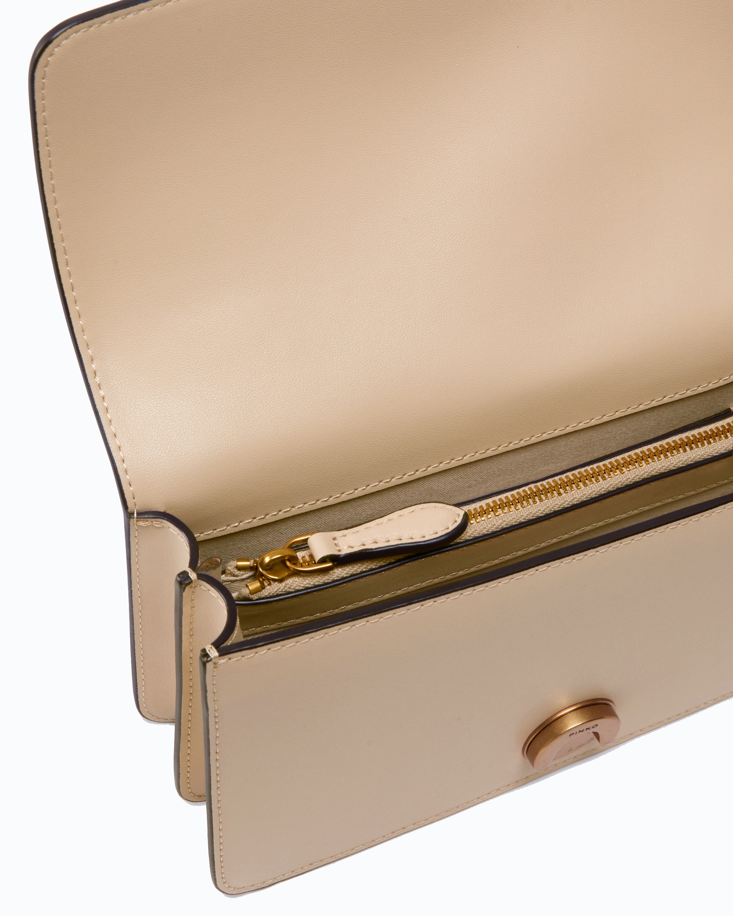 Pinko Love Bag One torebka skórzana mała z paskiem