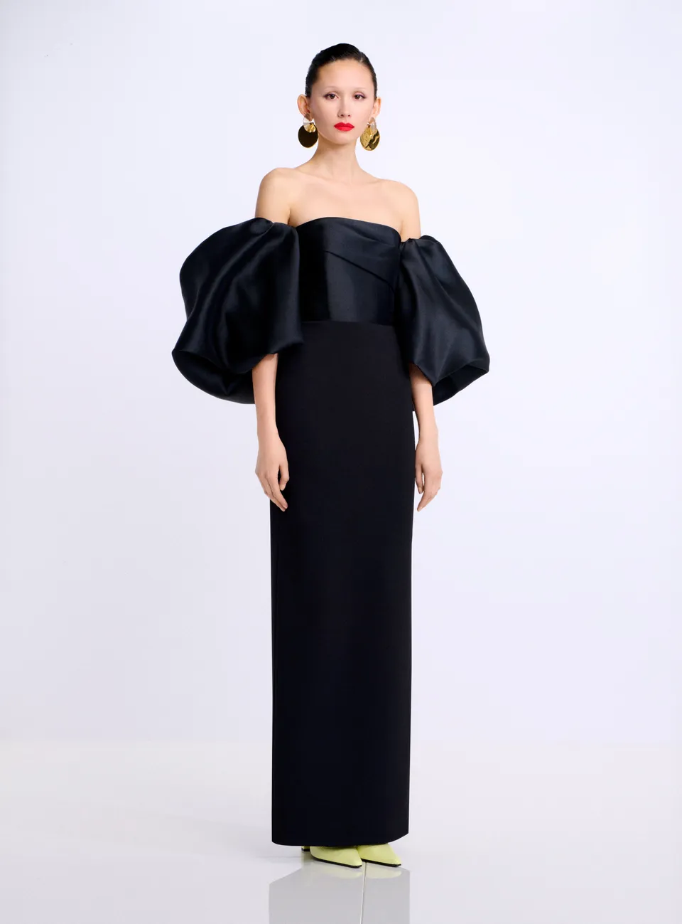 Solace London Floris Maxi sukienka wieczorowa czarna