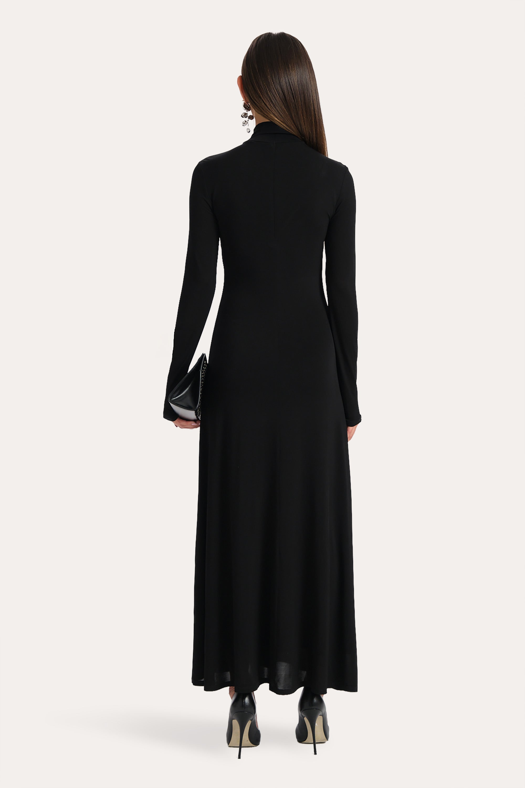 Elie Tahari Raven E8018606 sukienka midi czarna