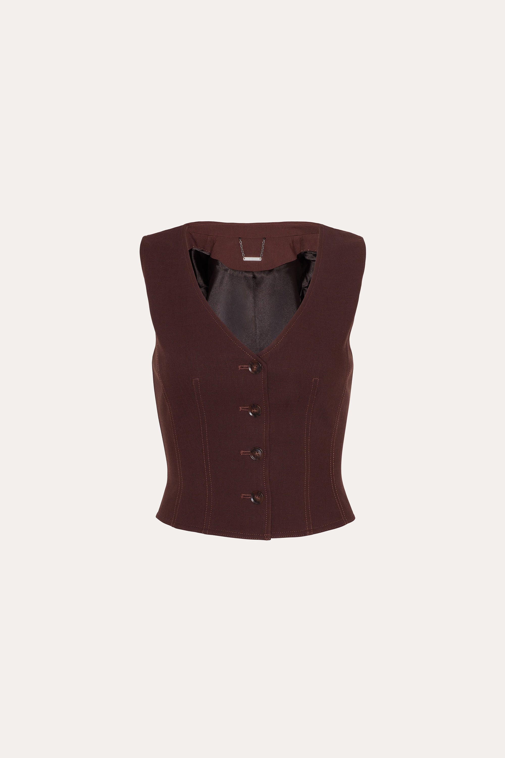 Elie Tahari Zoe E3019506 kamizelka bordowa