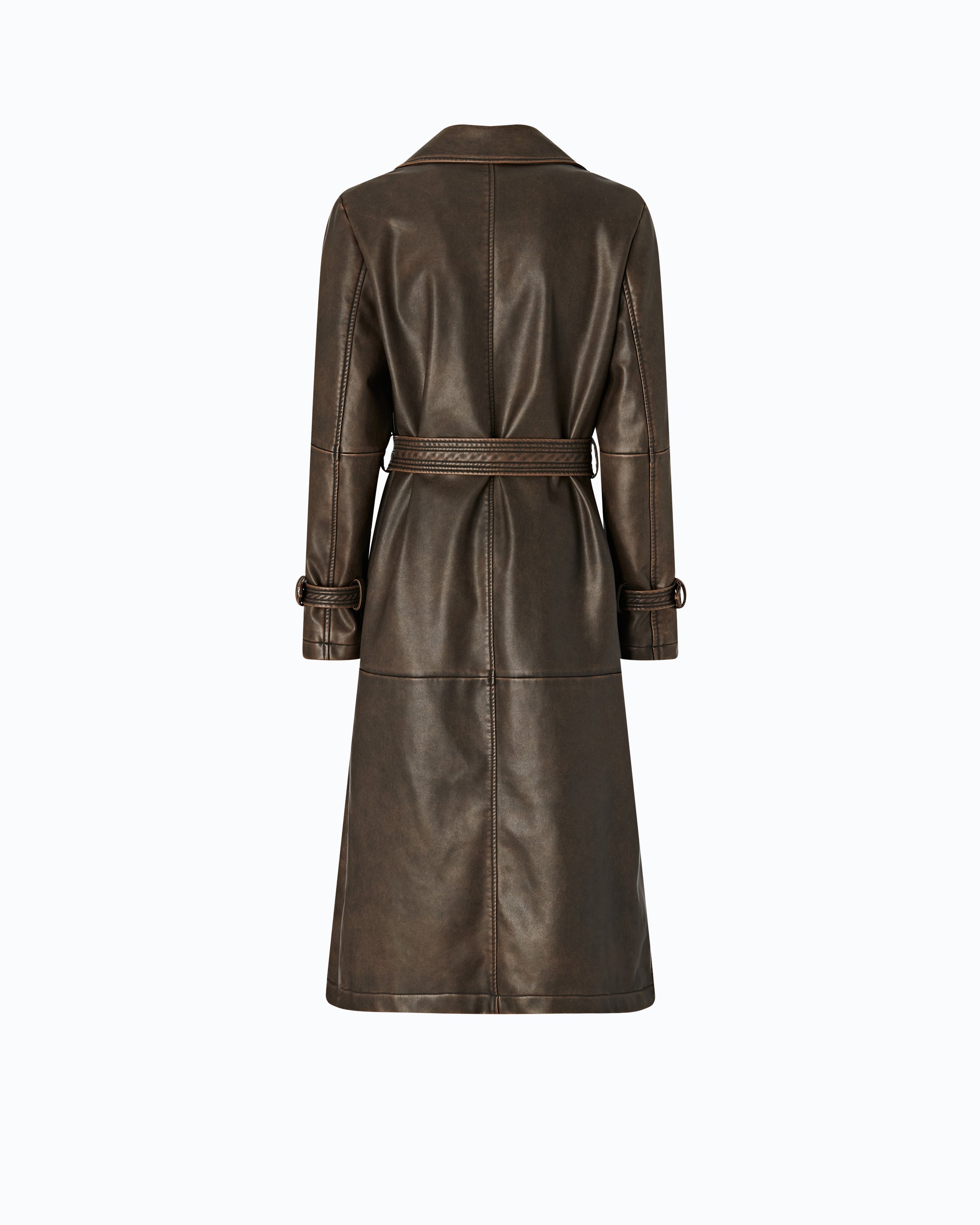 Pinko Tamerice Trench płaszcz trencz brązowy vintage