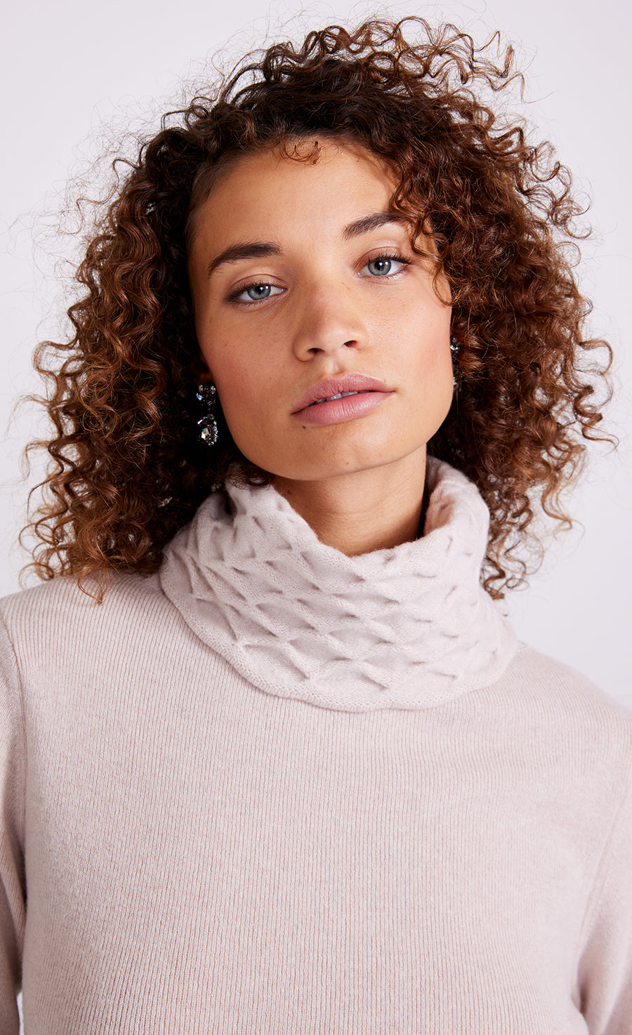 Temperley London Honeycomb sweter wełniany Buttermilk golf