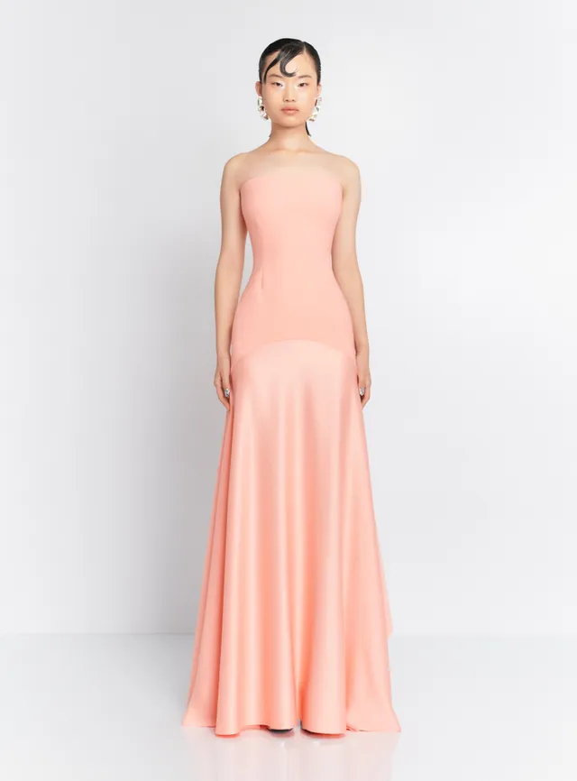 Solace London Alessandra sukienka wieczorowa maxi nectar pink