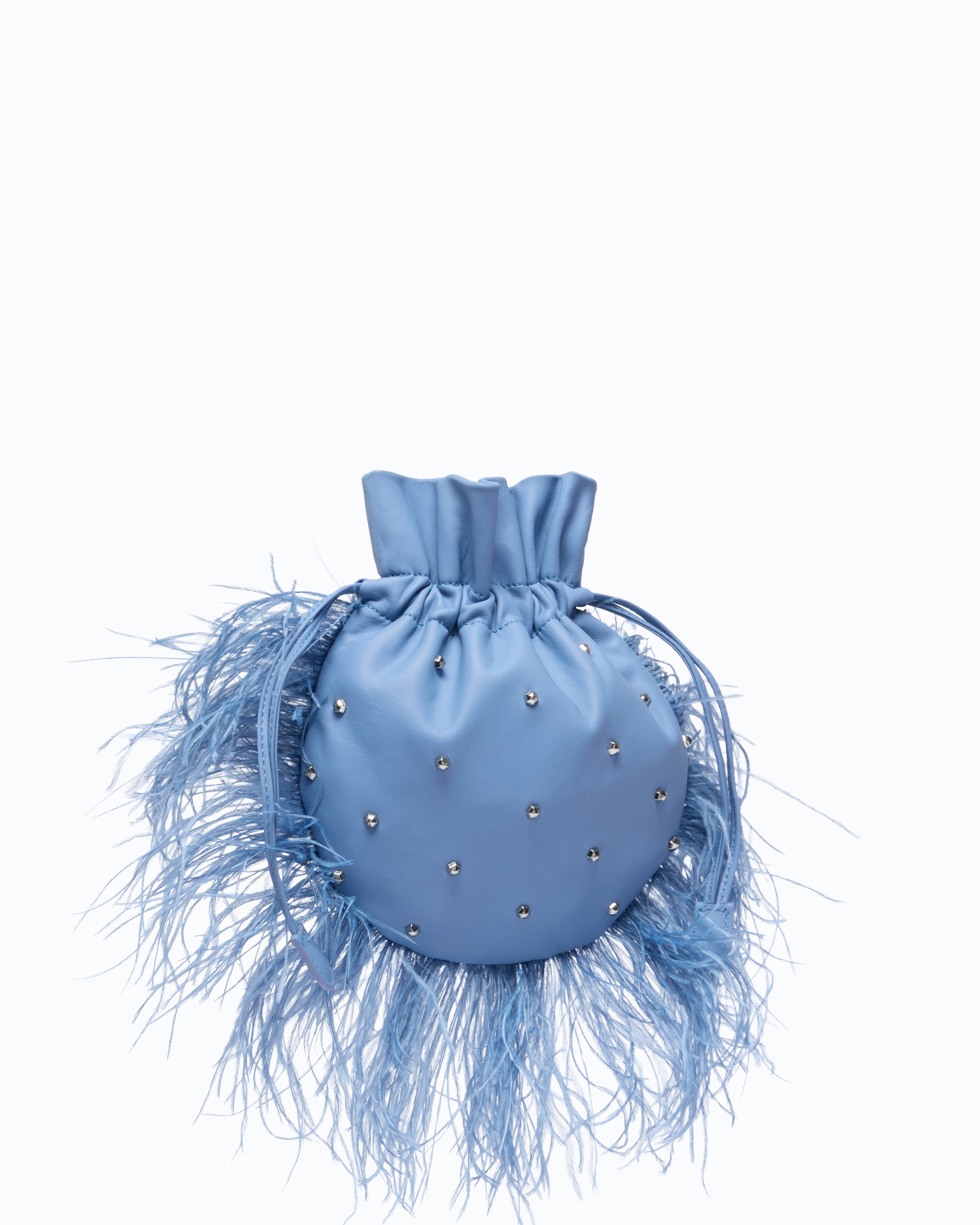 Pinko Feather Clutch Galleria torebka pouch z piórami