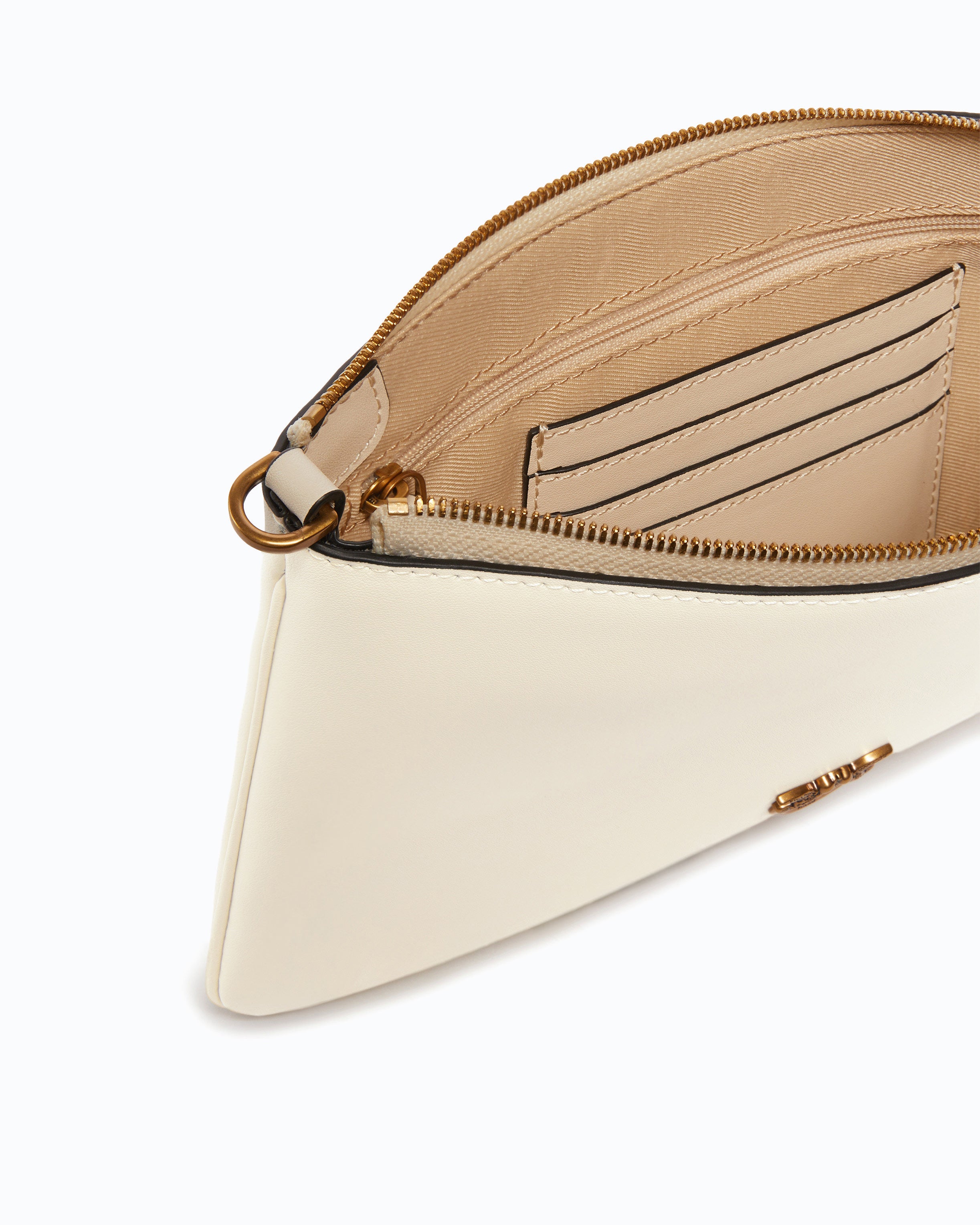 Pinko Classic Flat Love Bag Simply torebka biala skórzana