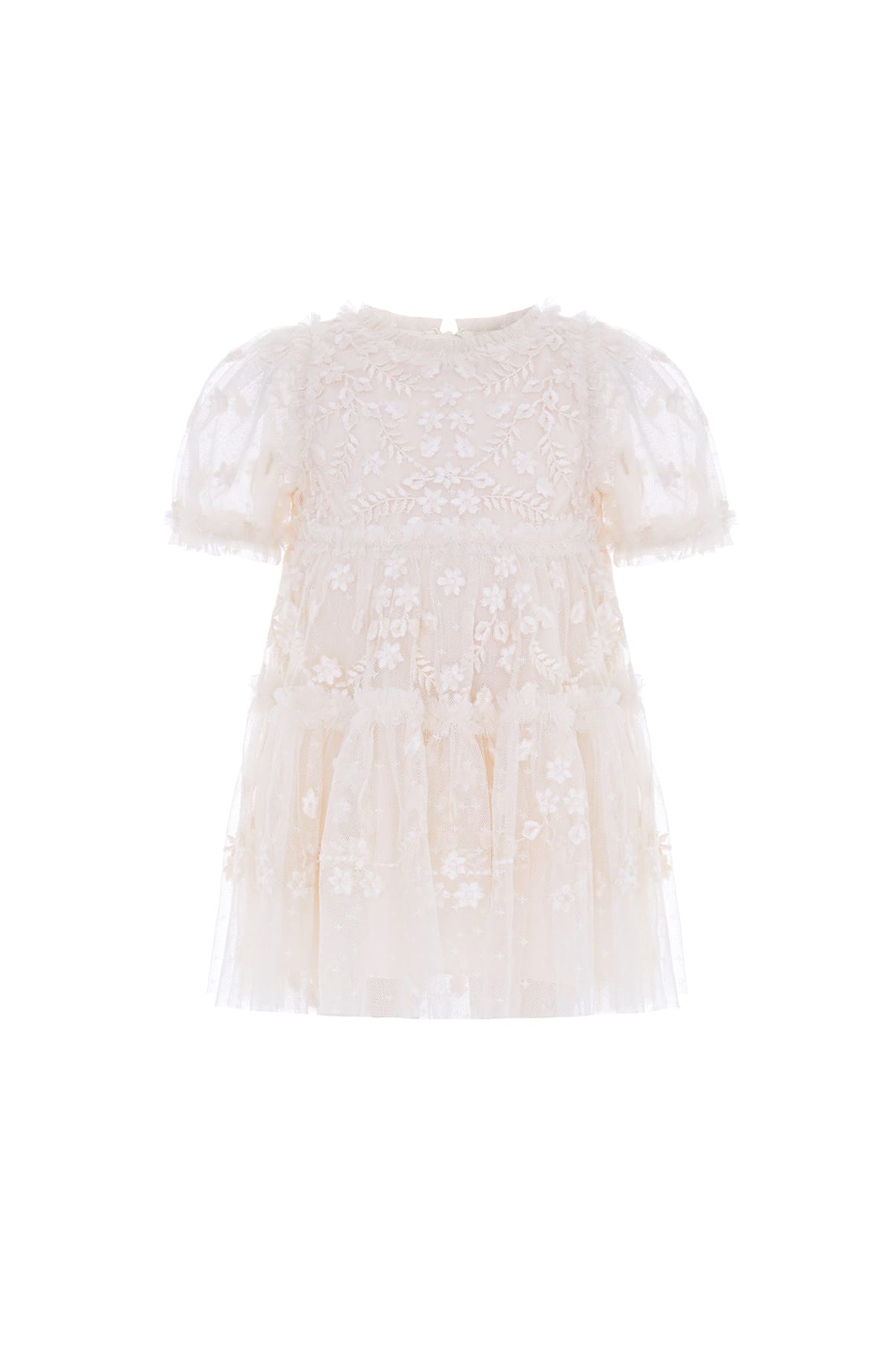 Needle & Thread Clover Baby Dress sukienka niemowlęca biała tiulowa