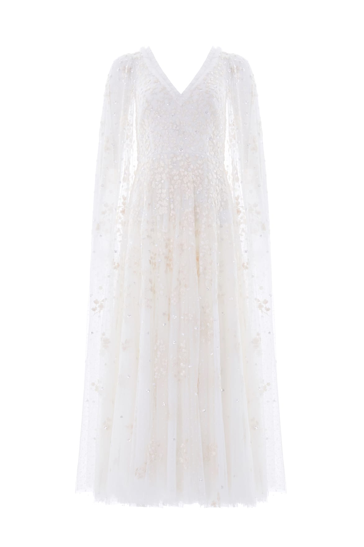 Needle & Thread Versailles Ditsy suknia White