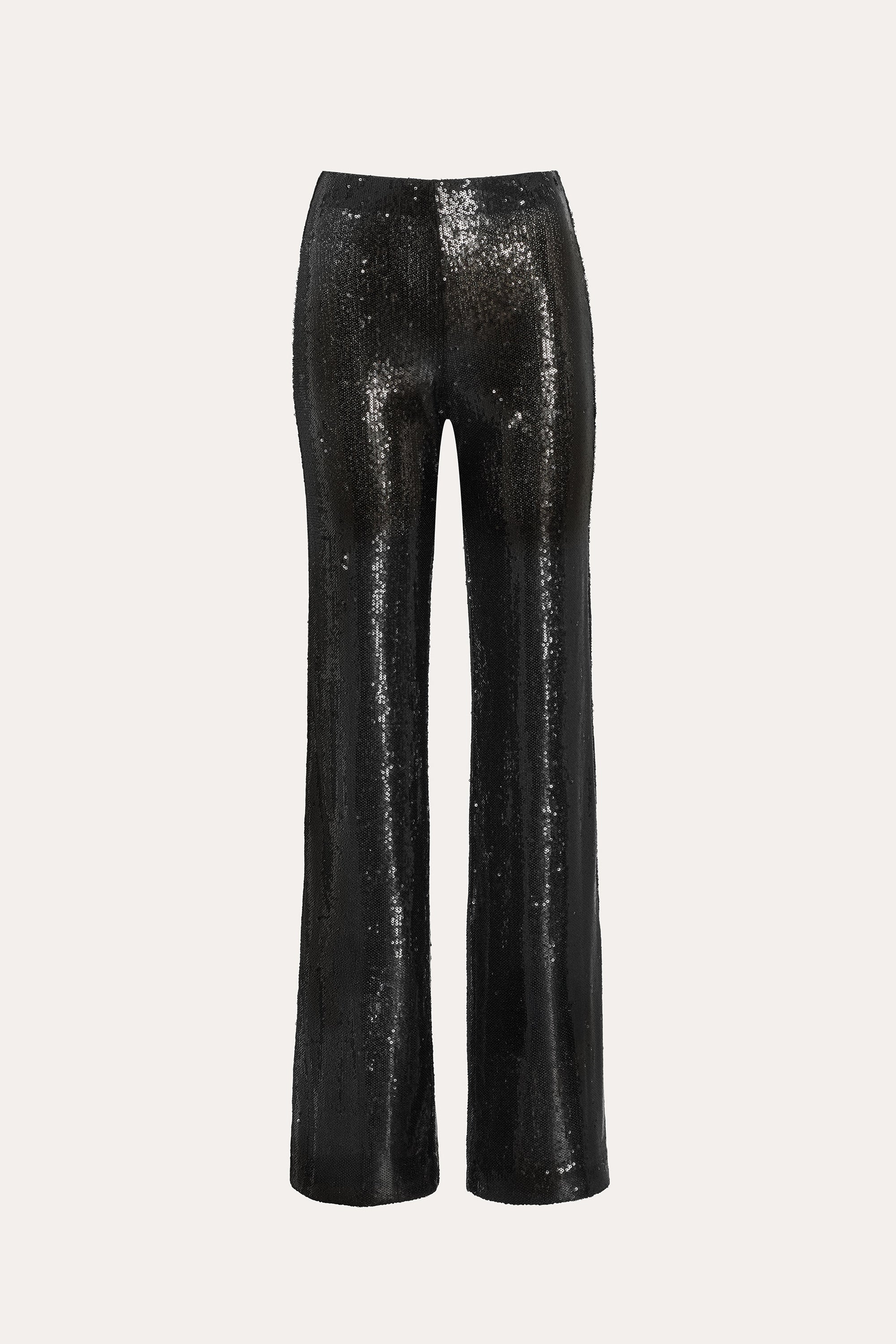 Elie Tahari EN043204 Sequined spodnie czarne cekinowe