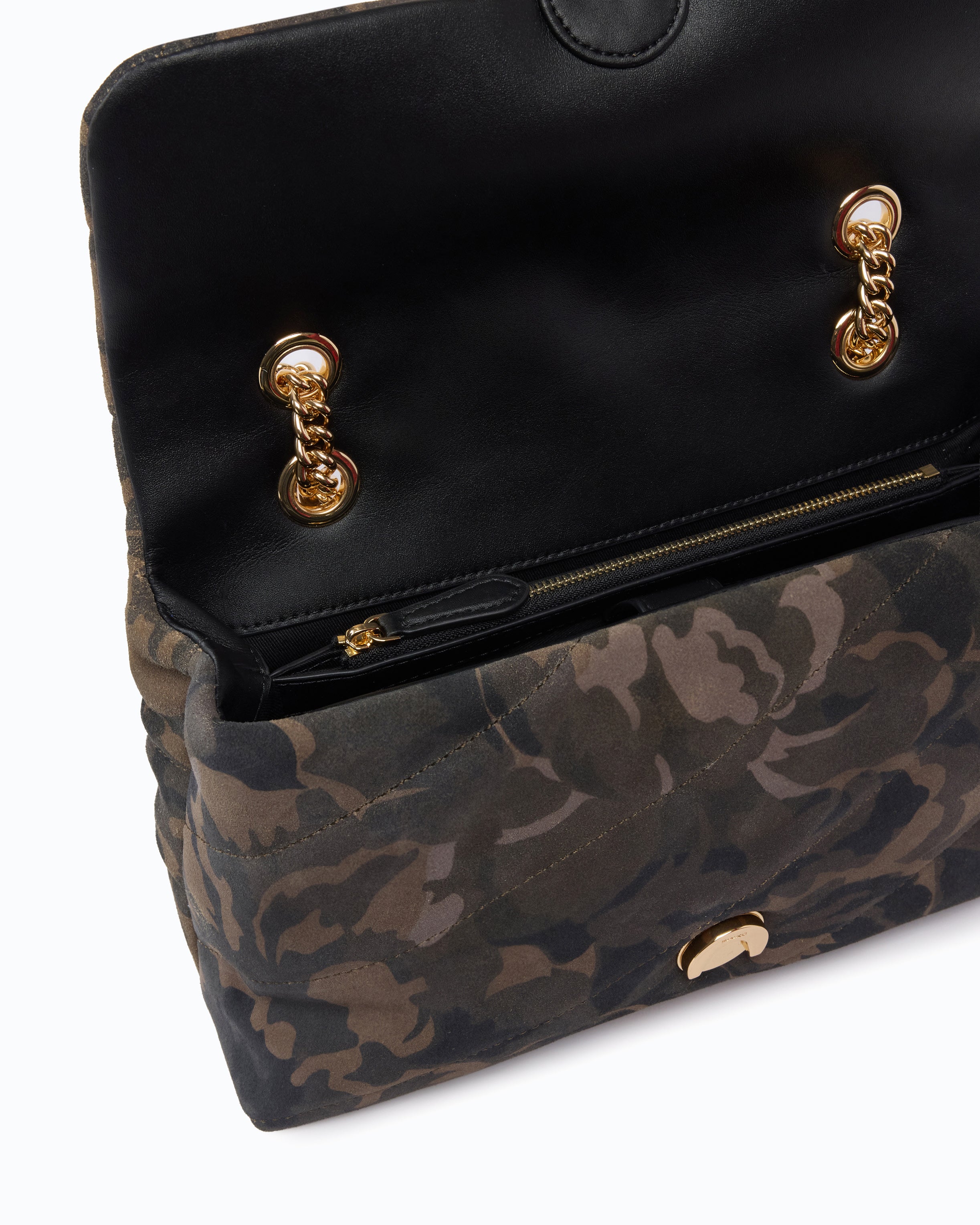 Pinko Love Bag Puff torebka zamszowa moro U