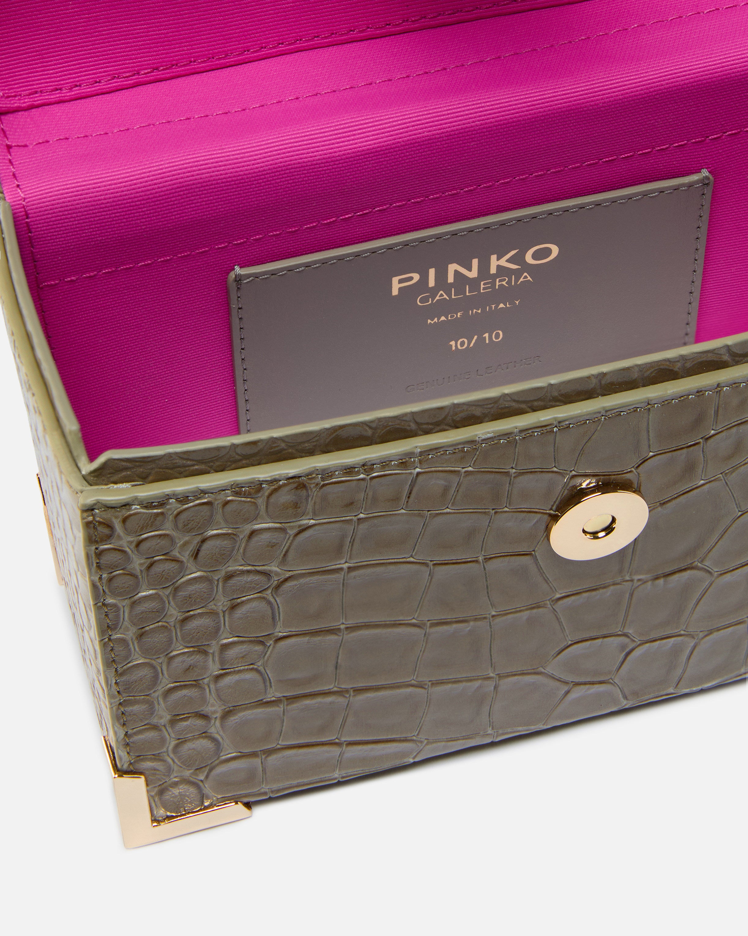 Pinko Galleria Vanity Case kosmetyczka skóra krokodyl