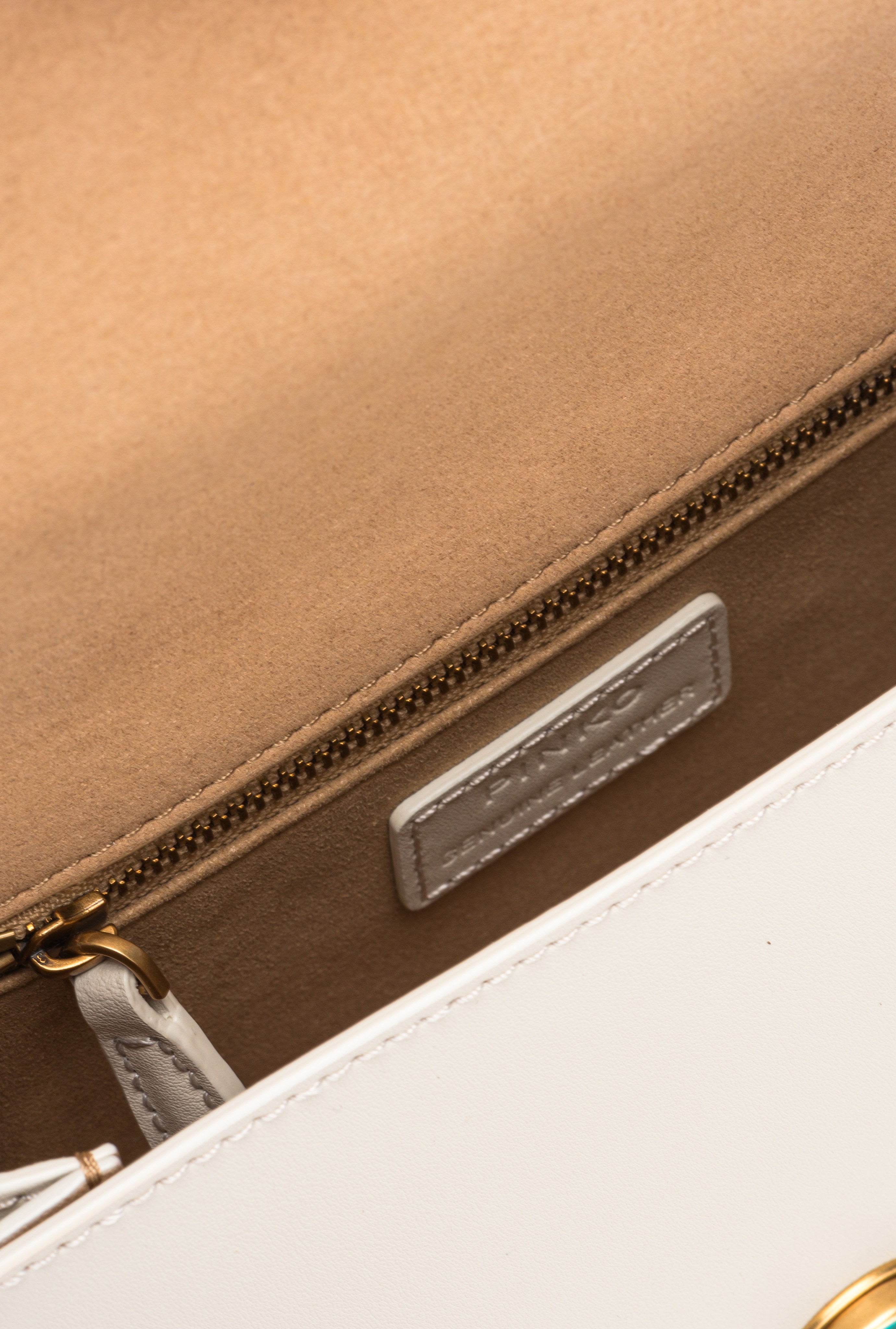 Pinko Mini Love Bag One Top Handle Light Simply torebka biała