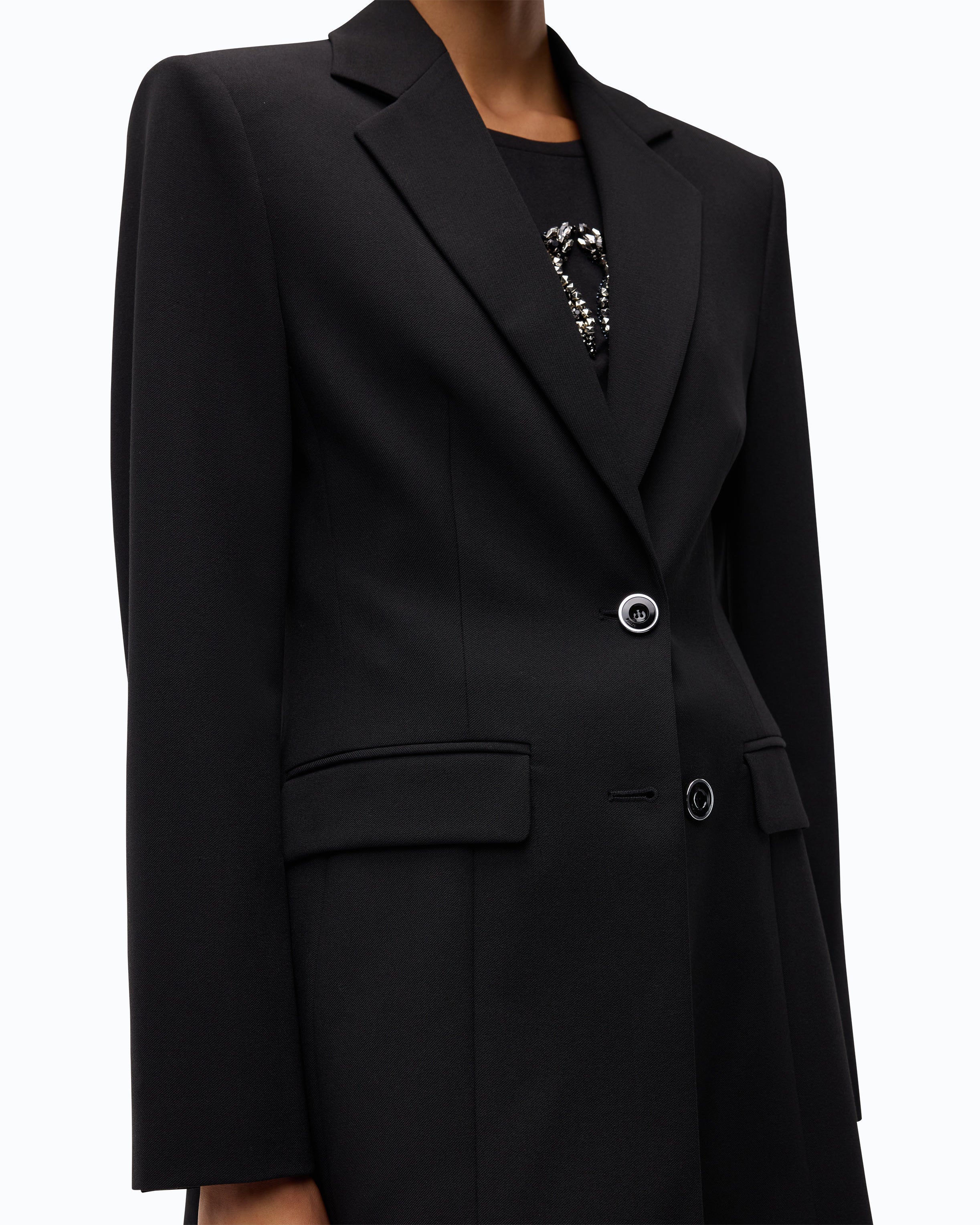 Pinko Garofano Jacket marynarka czarna slim