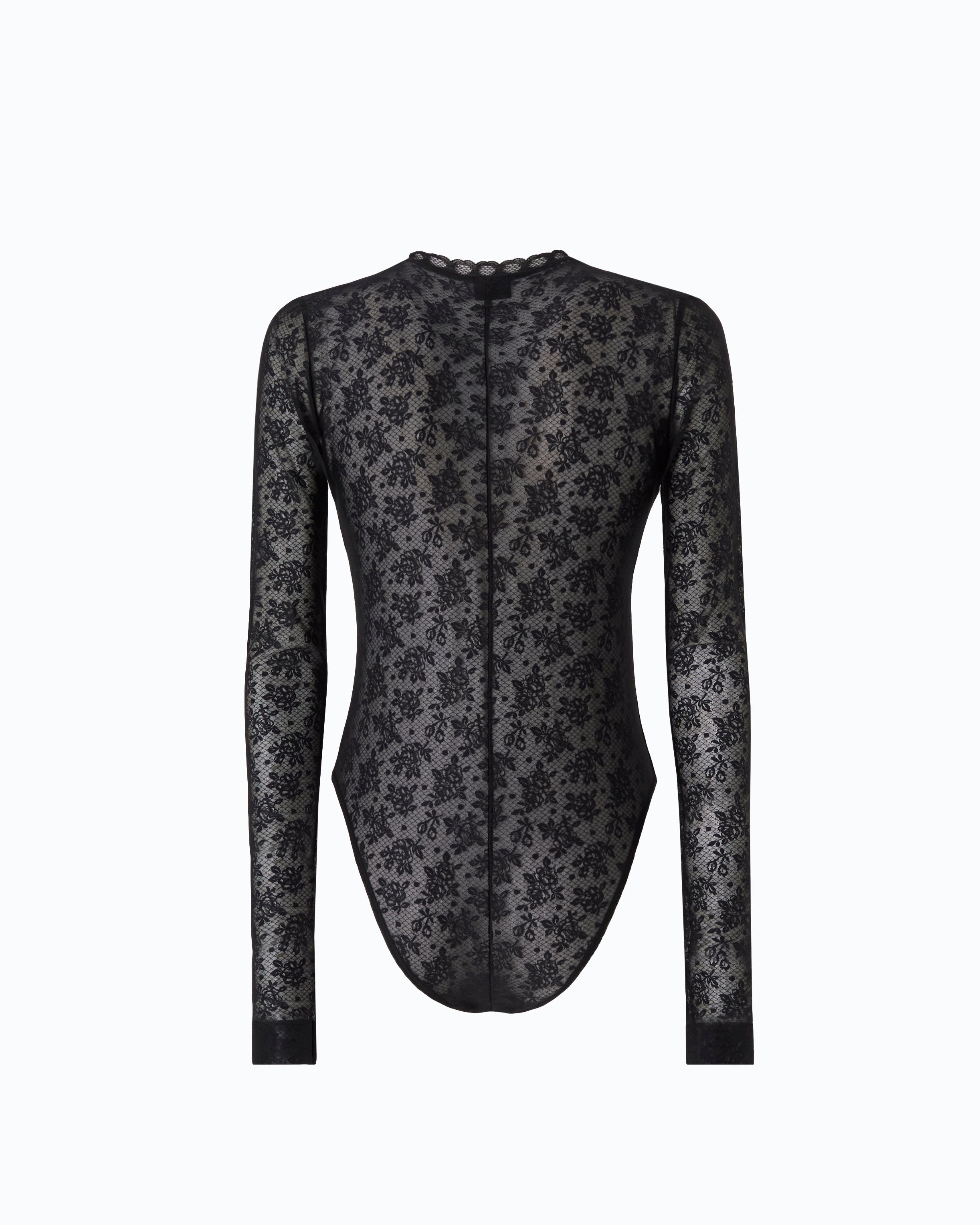 Pinko Lambrusco Bodysuit body czarne koronkowe