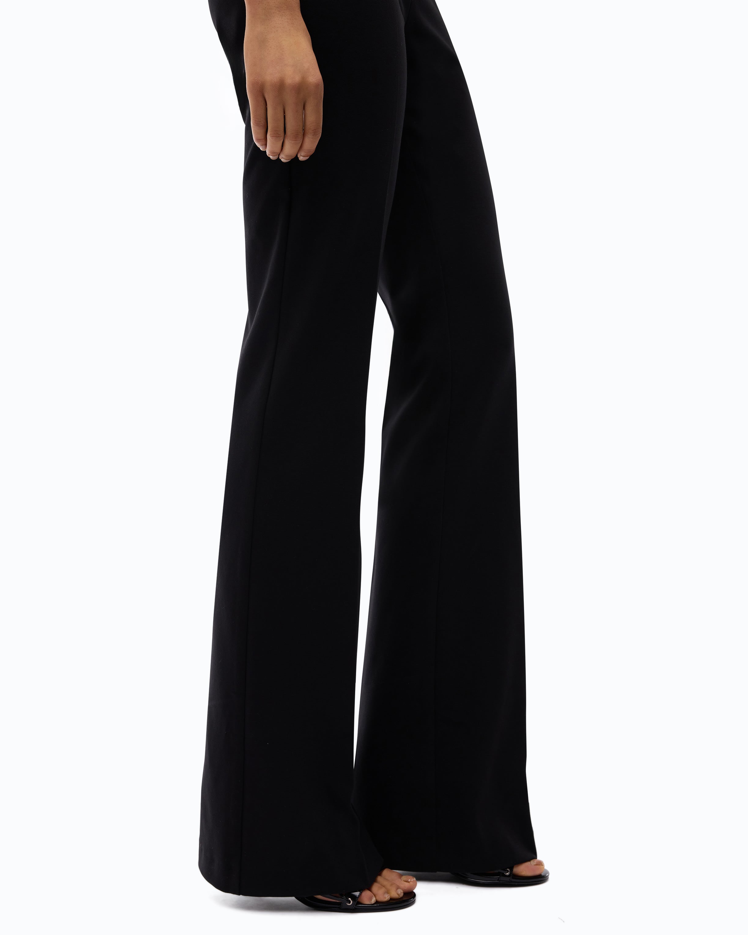 Pinko Hulka Trousers spodnie dzwony punto czarne