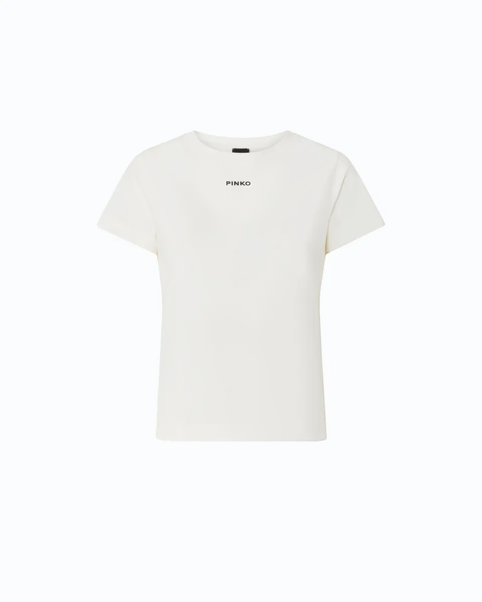 Pinko Basico t-shirt bawełniany z logo