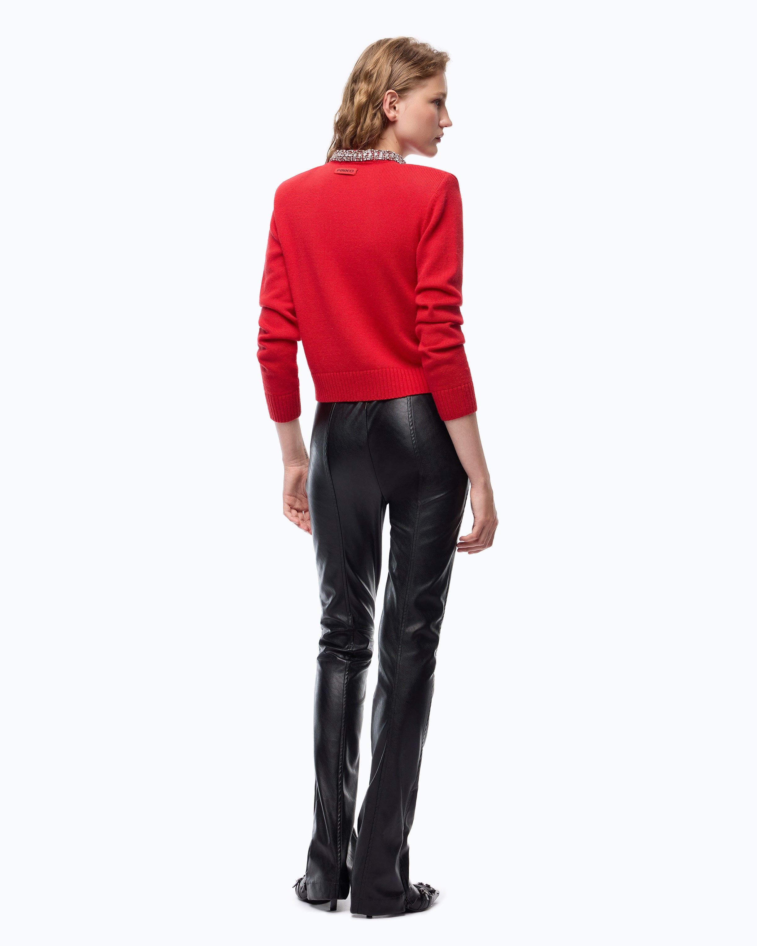 Pinko Pereschia spodnie nappa czarne slim