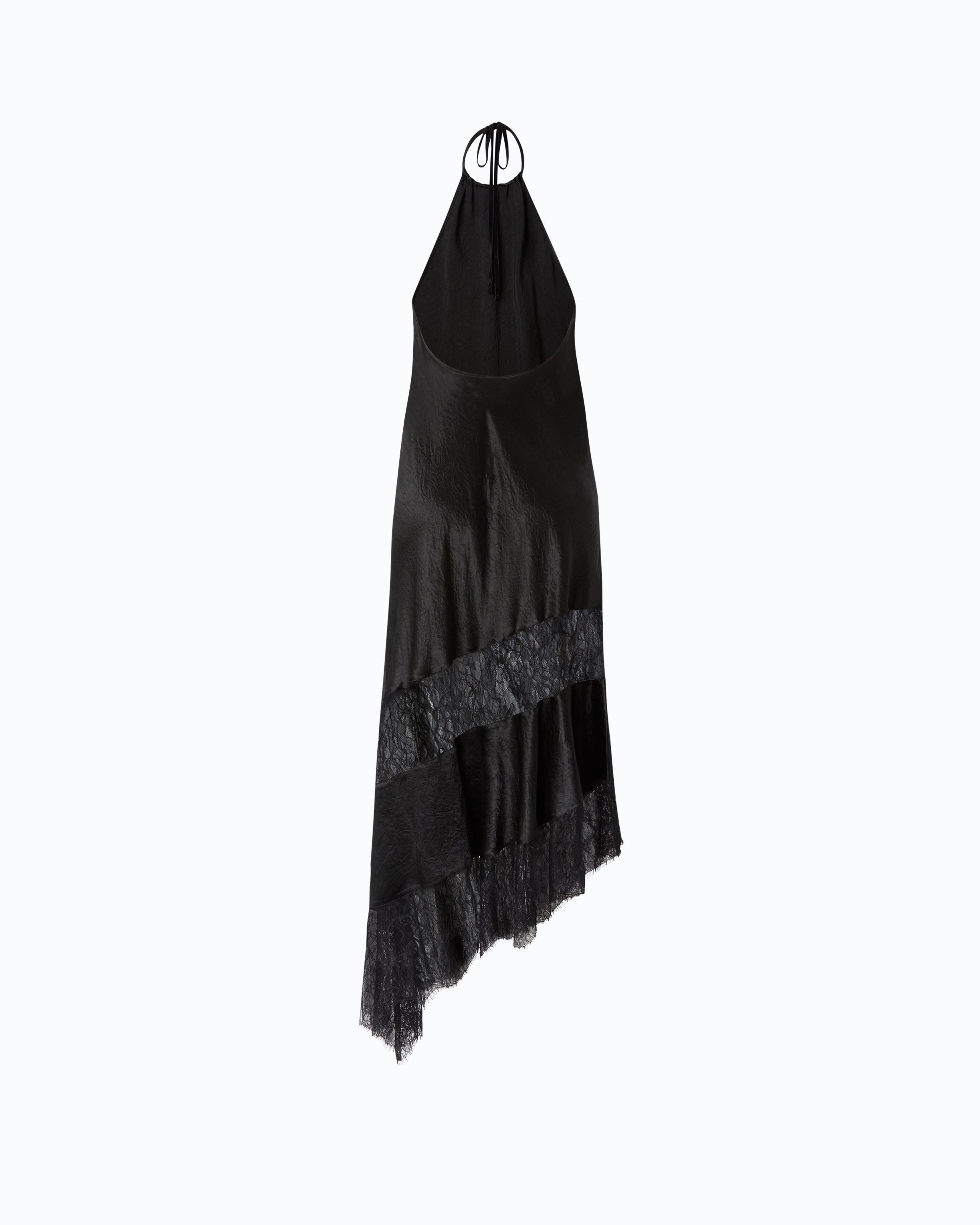Pinko Forester Dress sukienka midi satynowa koronka