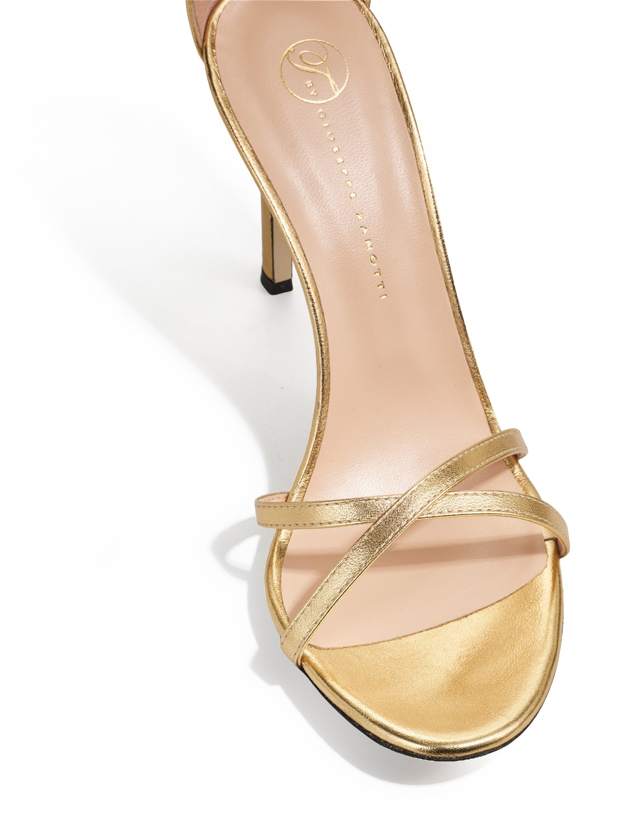 Temperley London Vixen sandały skórzane Gold