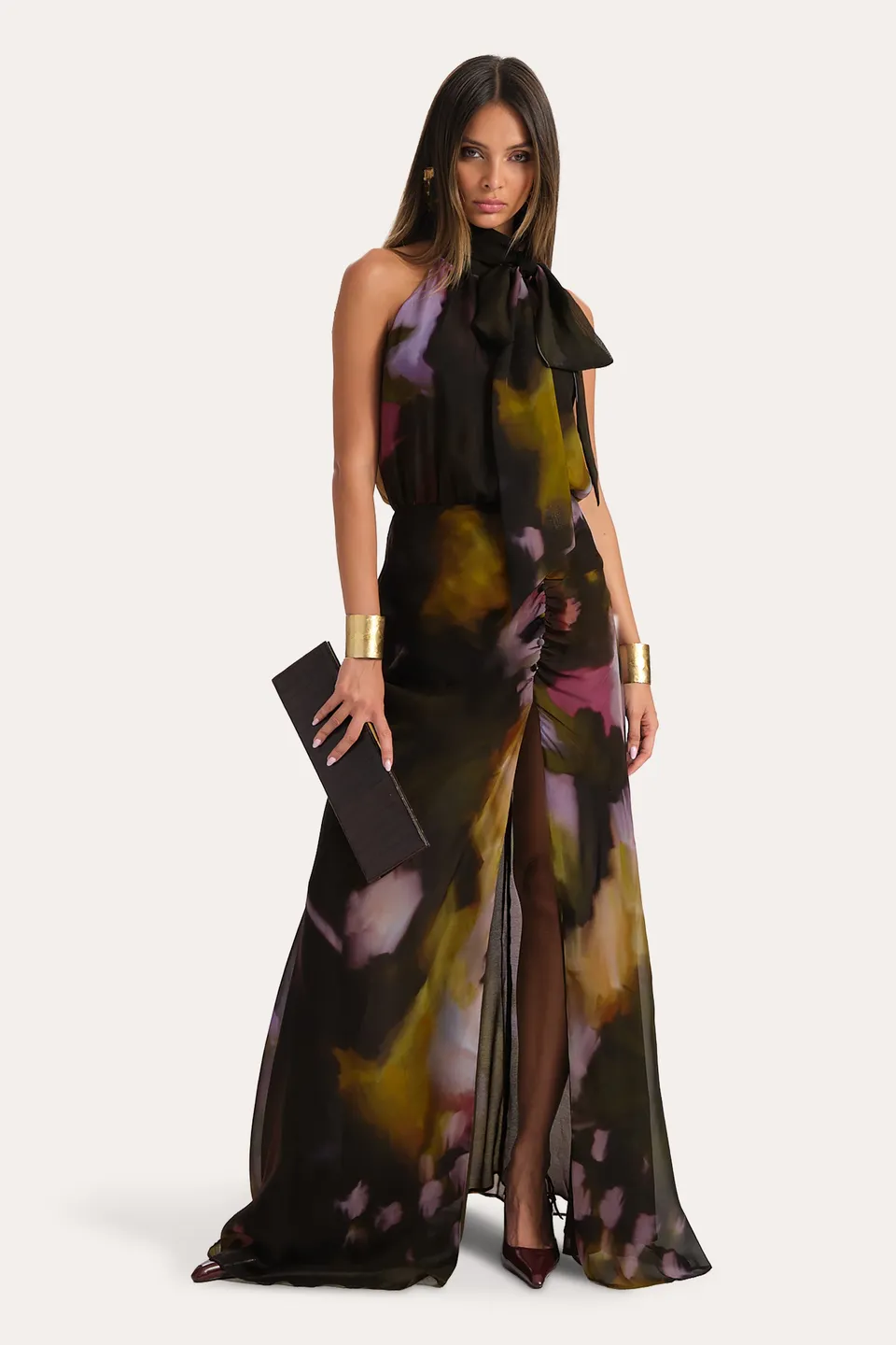 Elie Tahari Emilia E9033606 sukienka wieczorowa jedwabna