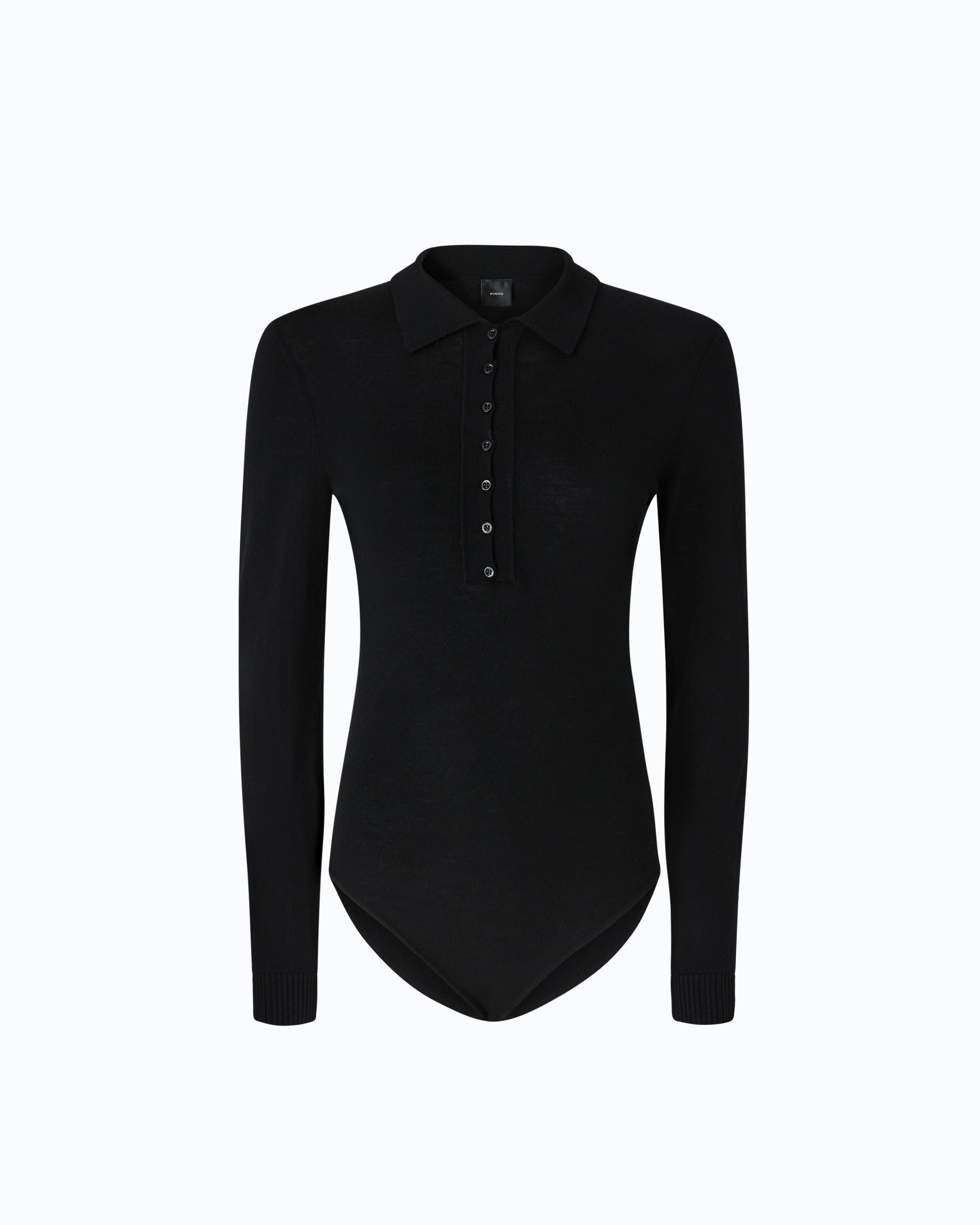 Pinko Ajaccio Bodysuit body czarne merino