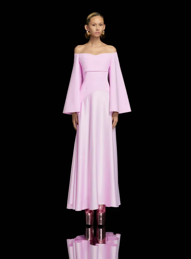 Solace London Rina Maxi Dress sukienka różowa