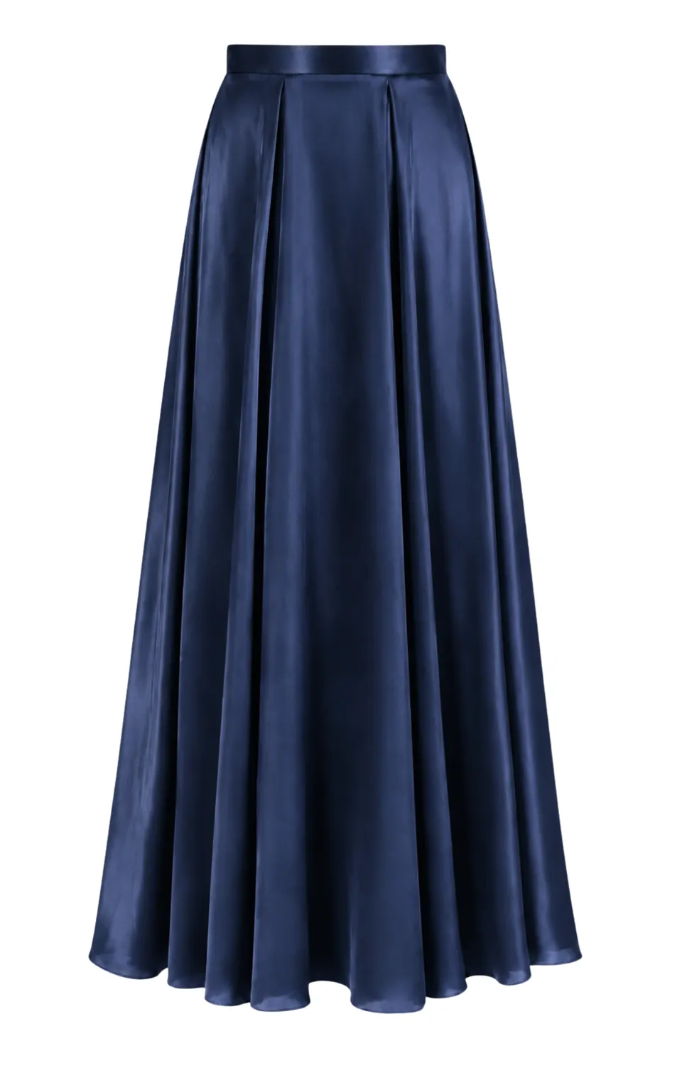 Temperley London Amerie spódnica satynowa szafirowa