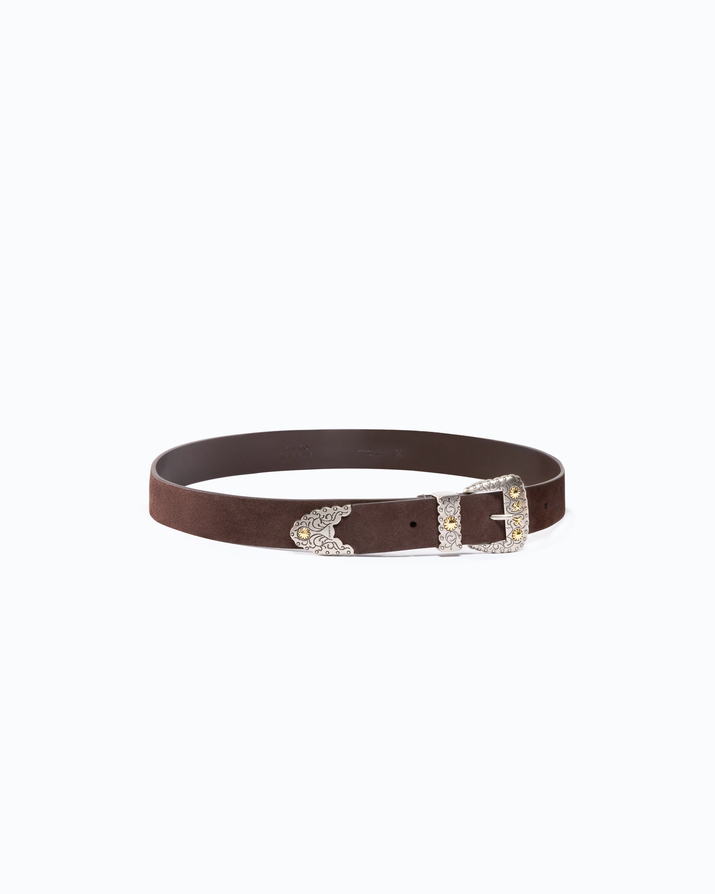 Pinko Triptych Belt pasek zamszowy kowbojski 3 cm