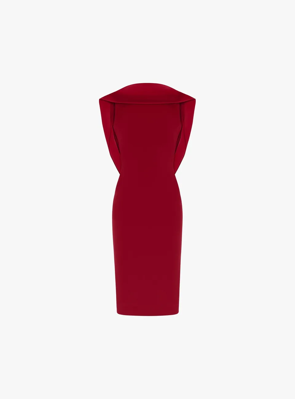 Solace London Mansfield sukienka rubinowa midi