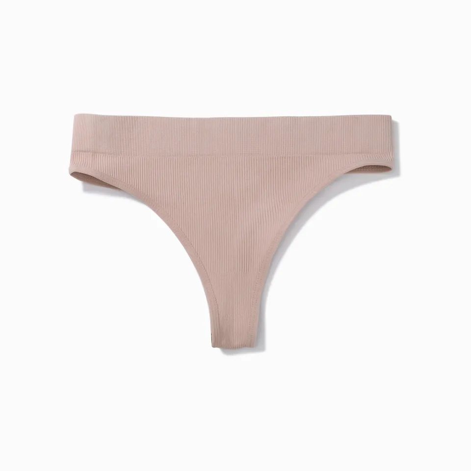 Nudyess Kris stringi beige wysoki stan