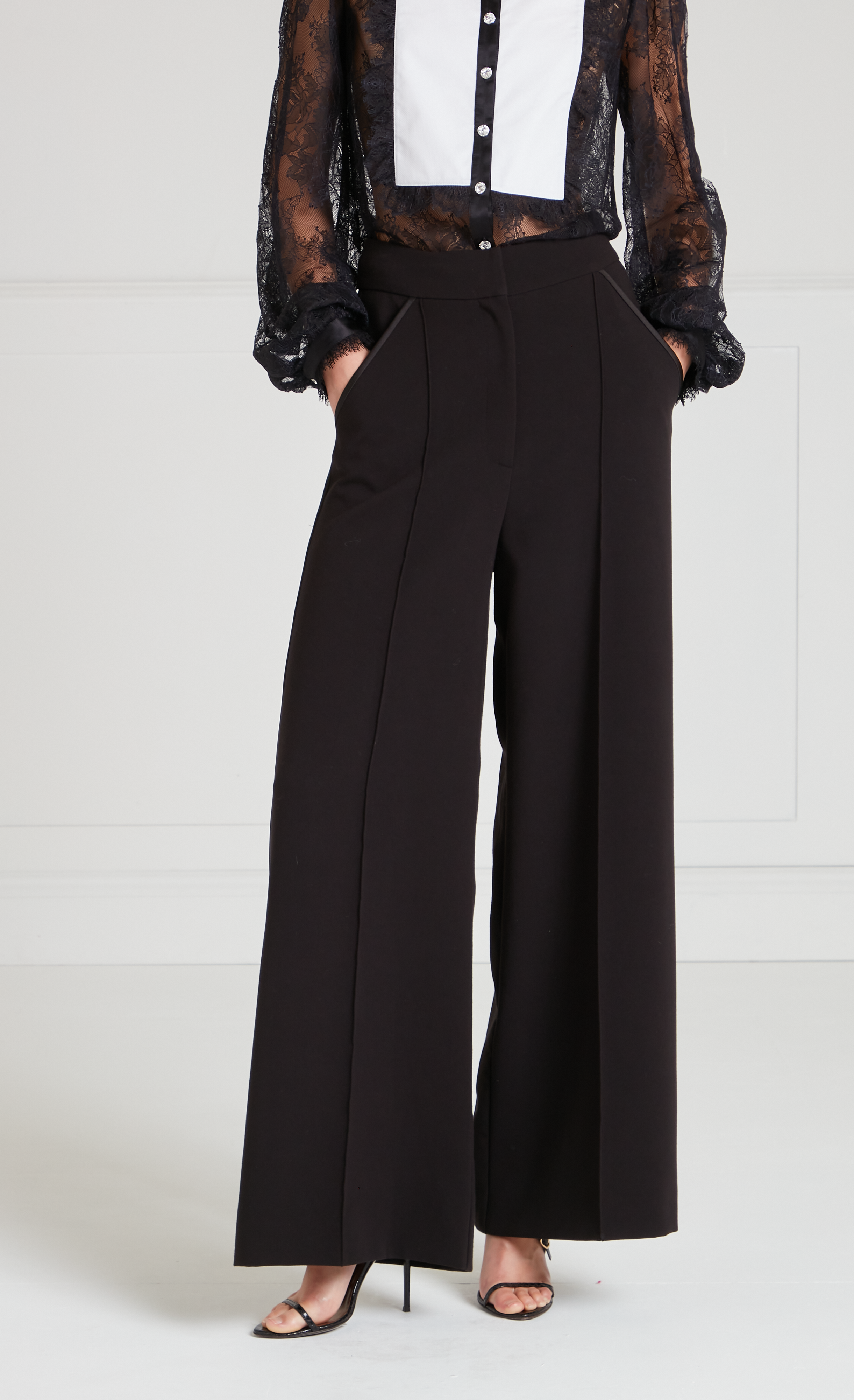 Temperley London Conqueror spodnie czarne Black