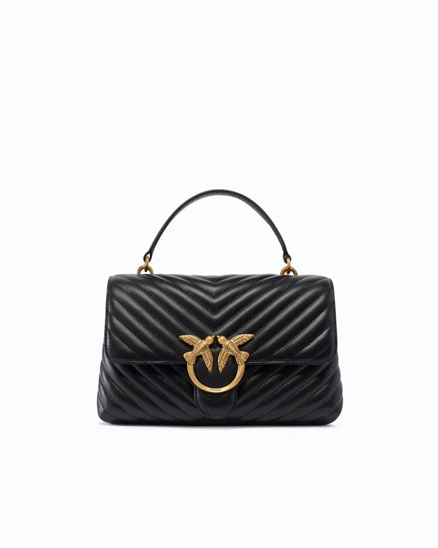 Pinko Lady Love Puff torebka nappa czarna zygzak